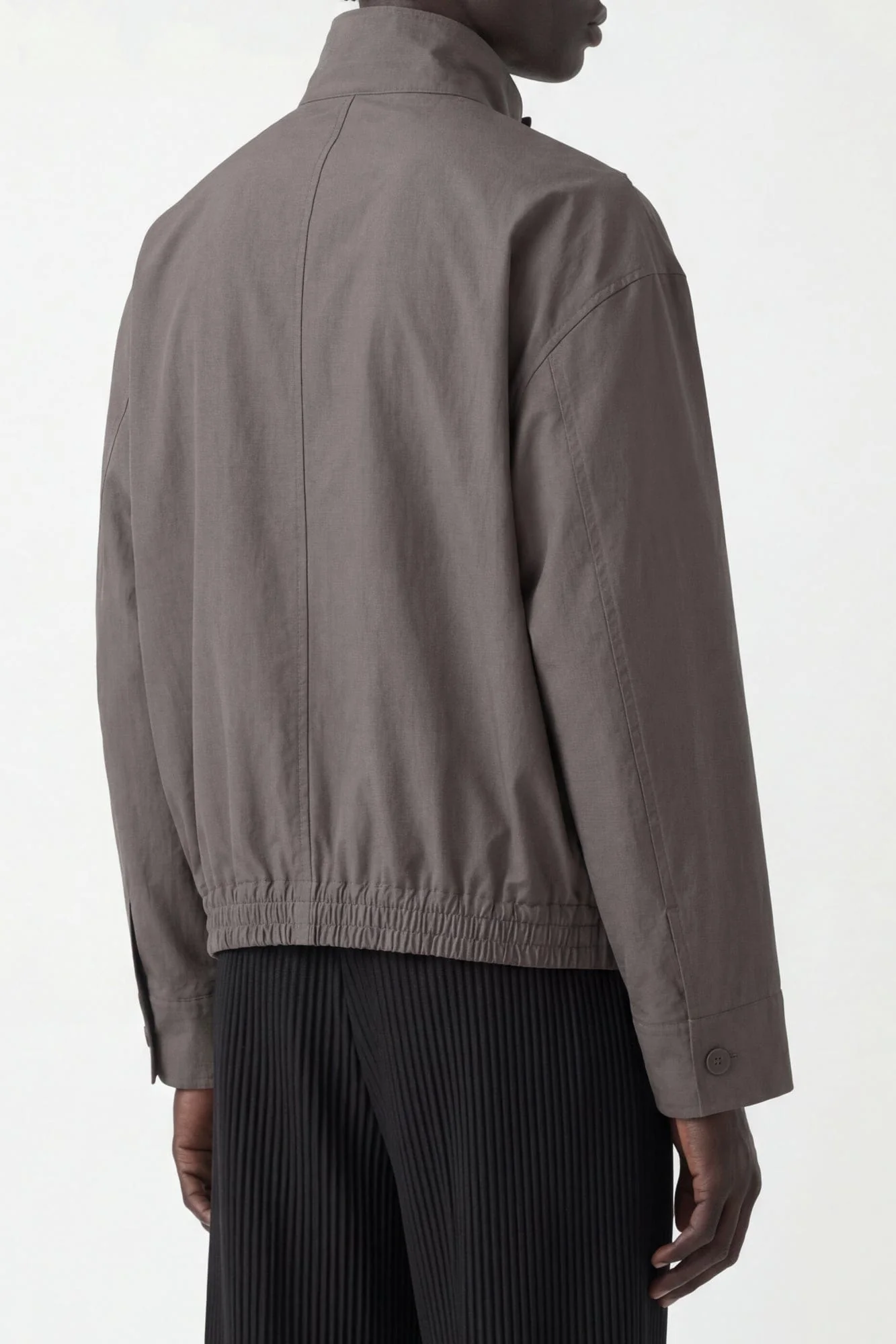 Homme Plissé Issey Miyake Carrier Carried Jacket in Charcoal - Image 3