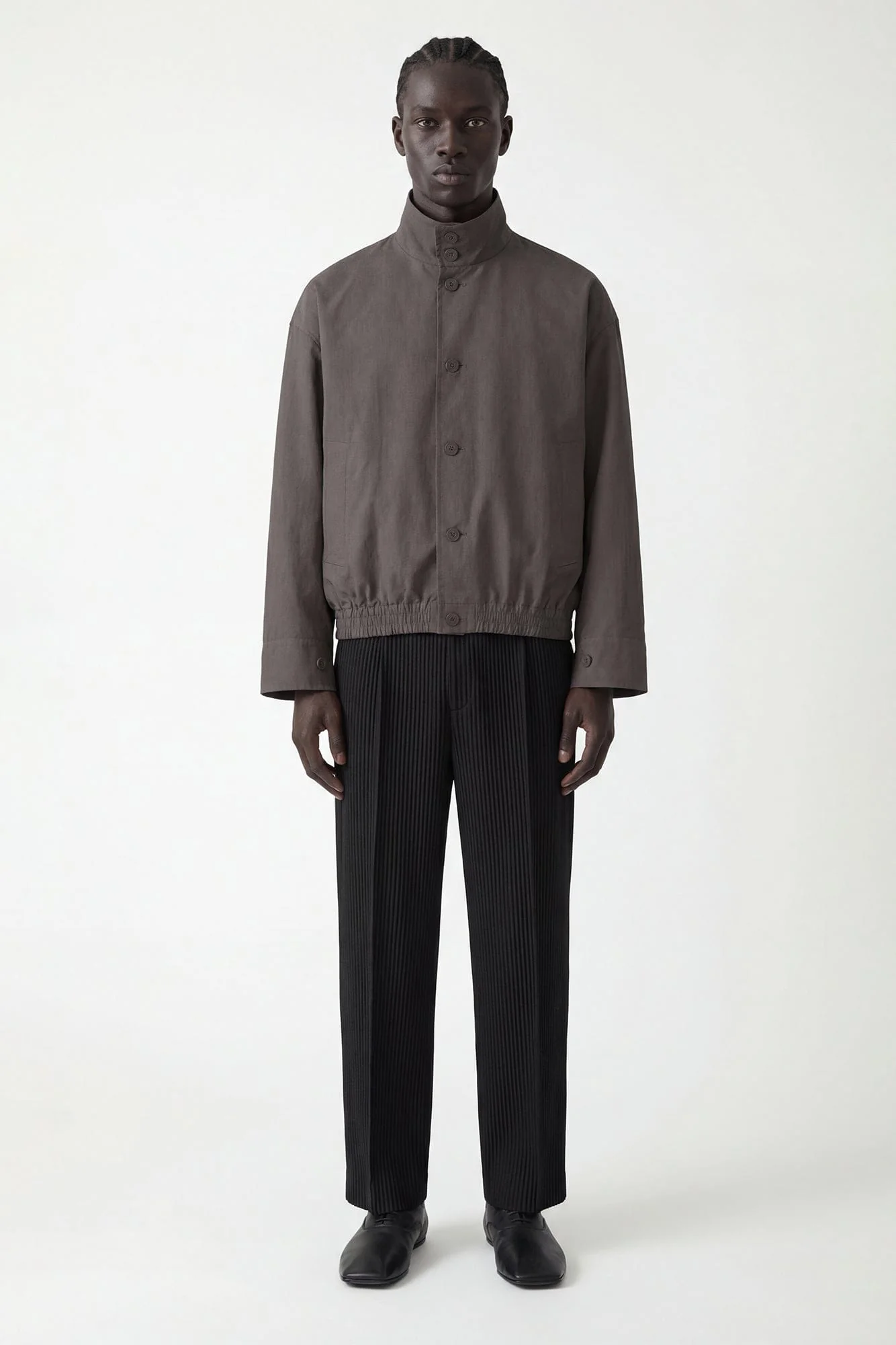 Homme Plissé Issey Miyake Carrier Carried Jacket in Charcoal - Image 4
