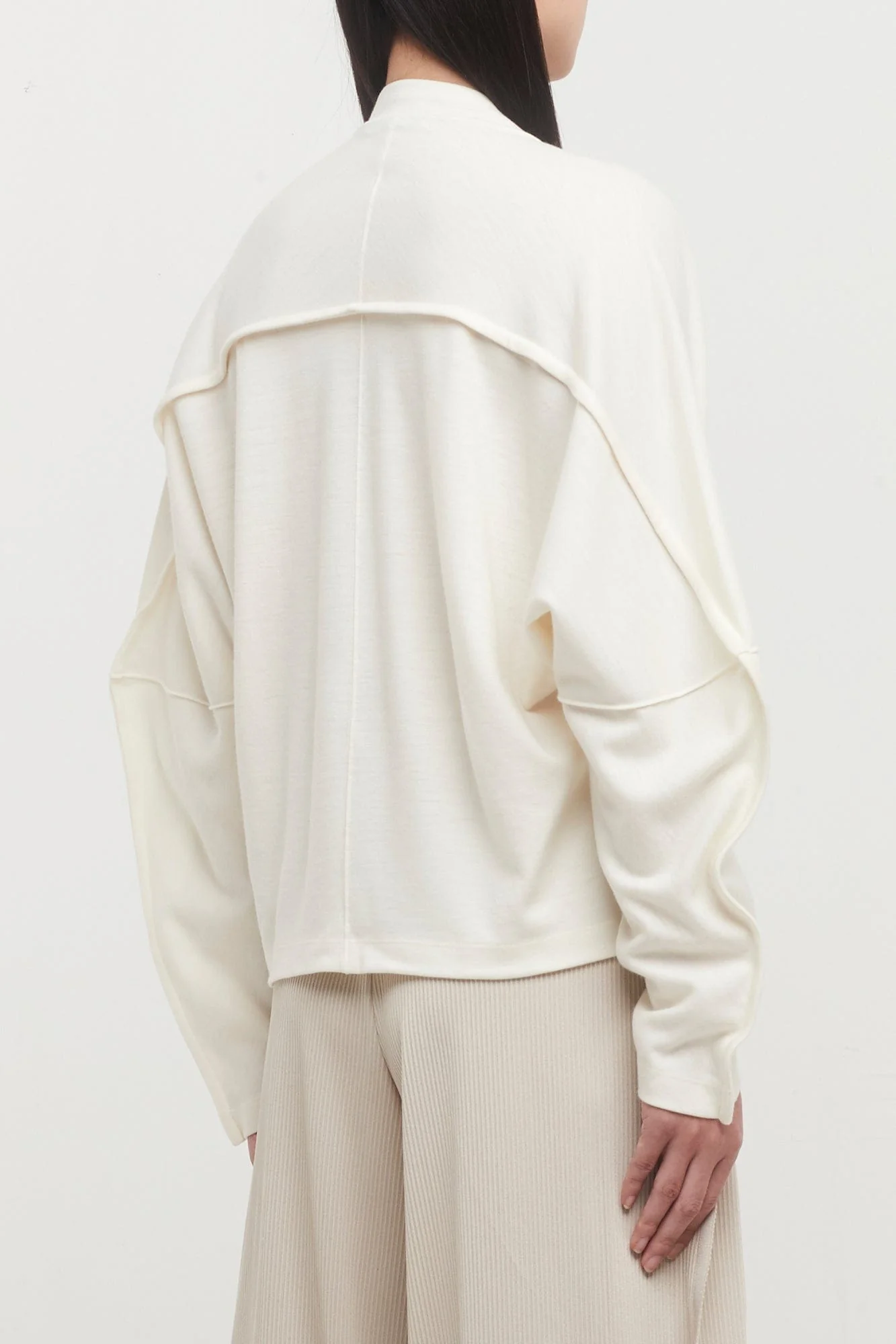 Issey Miyake Tucked Wool Jersey - Image 3