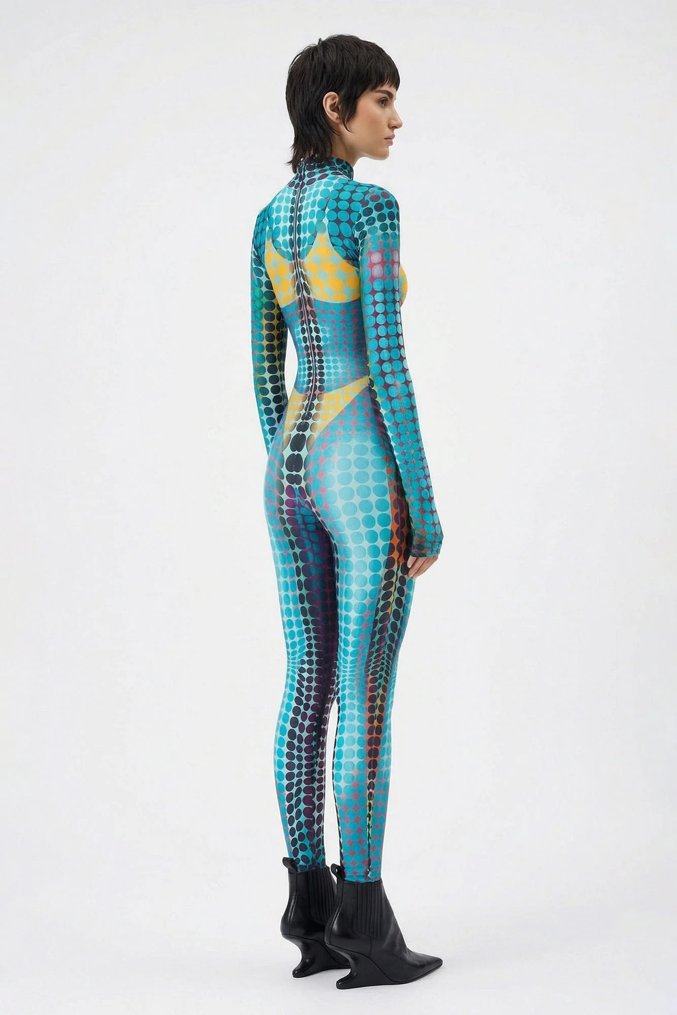 Jean Paul Gaultier Hooded Jumpsuit in Blue - Image 3