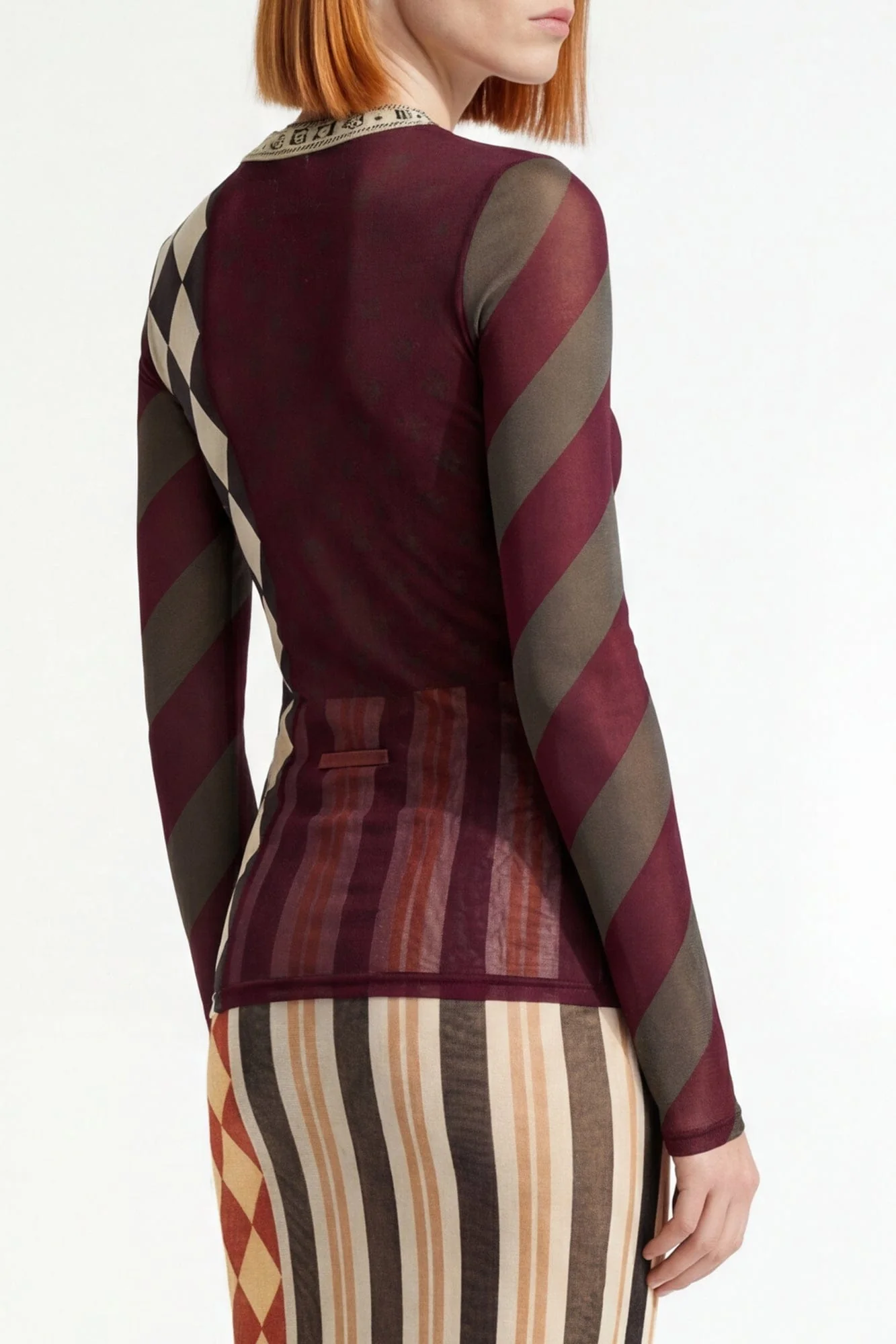 Jean Paul Gaultier Mesh Patchwork top - Image 3