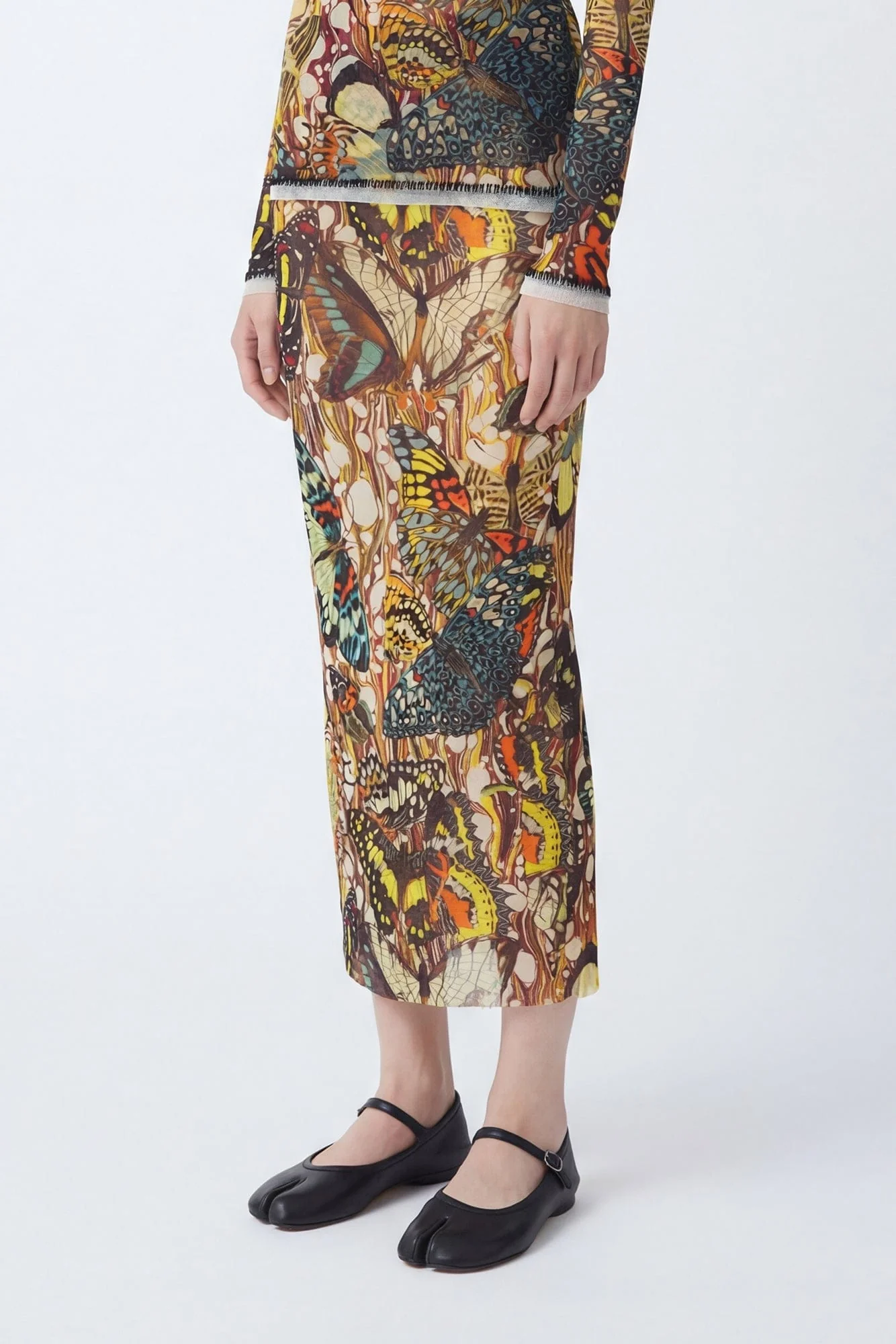 Jean Paul Gaultier Mesh Skirt in Papillion - Image 2