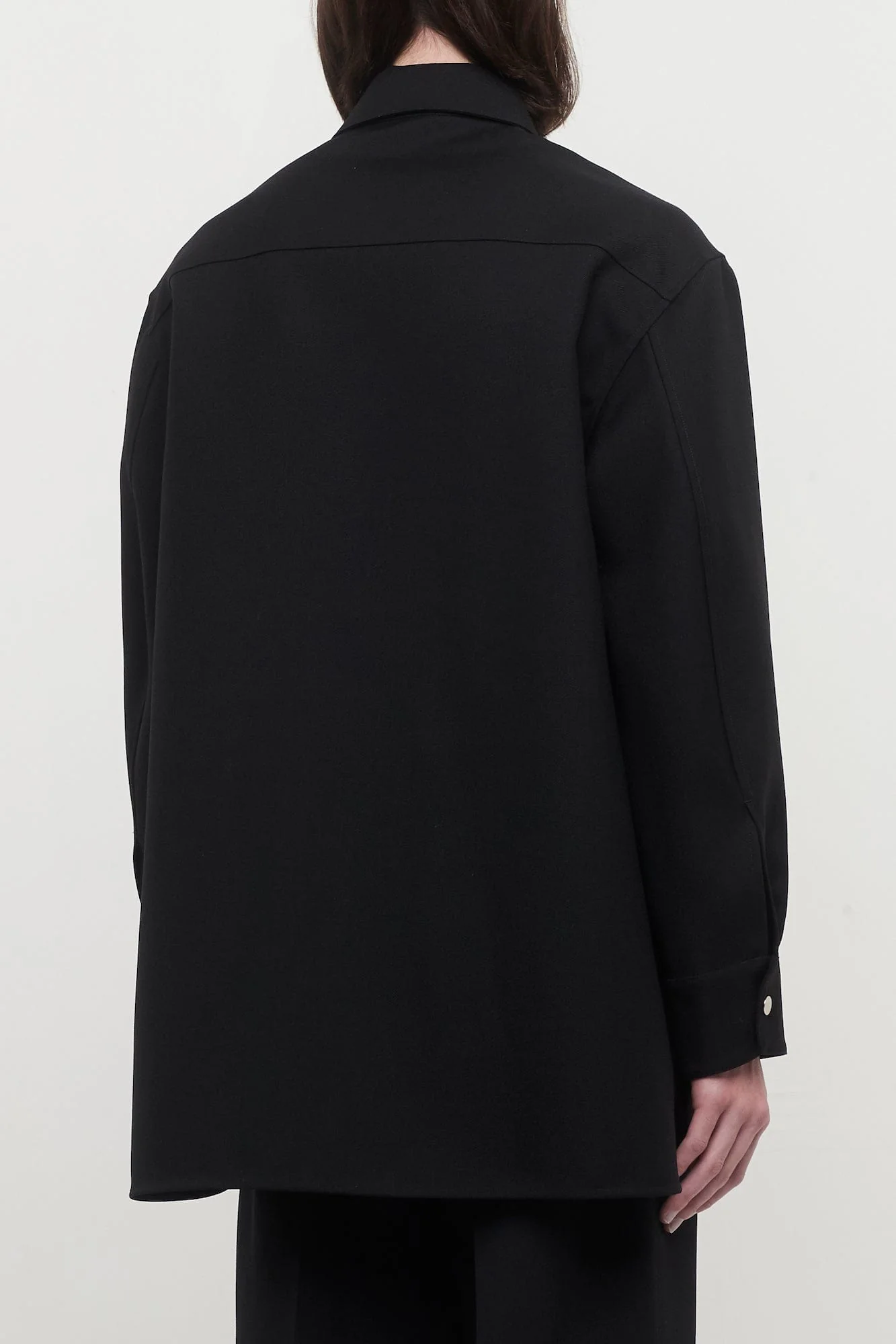 Jil Sander Gabardine Blouson 42 in Black - Image 3