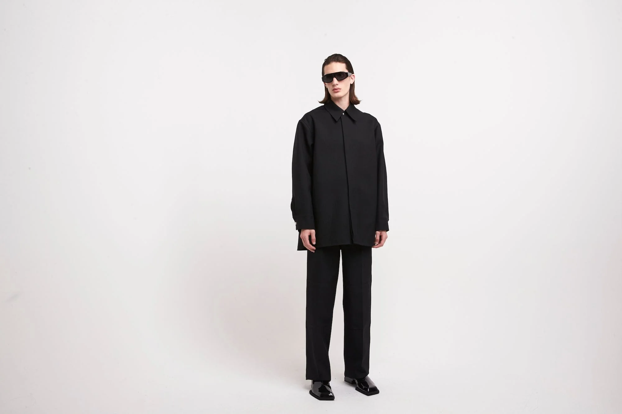 Jil Sander Gabardine Blouson 42 in Black - Image 4