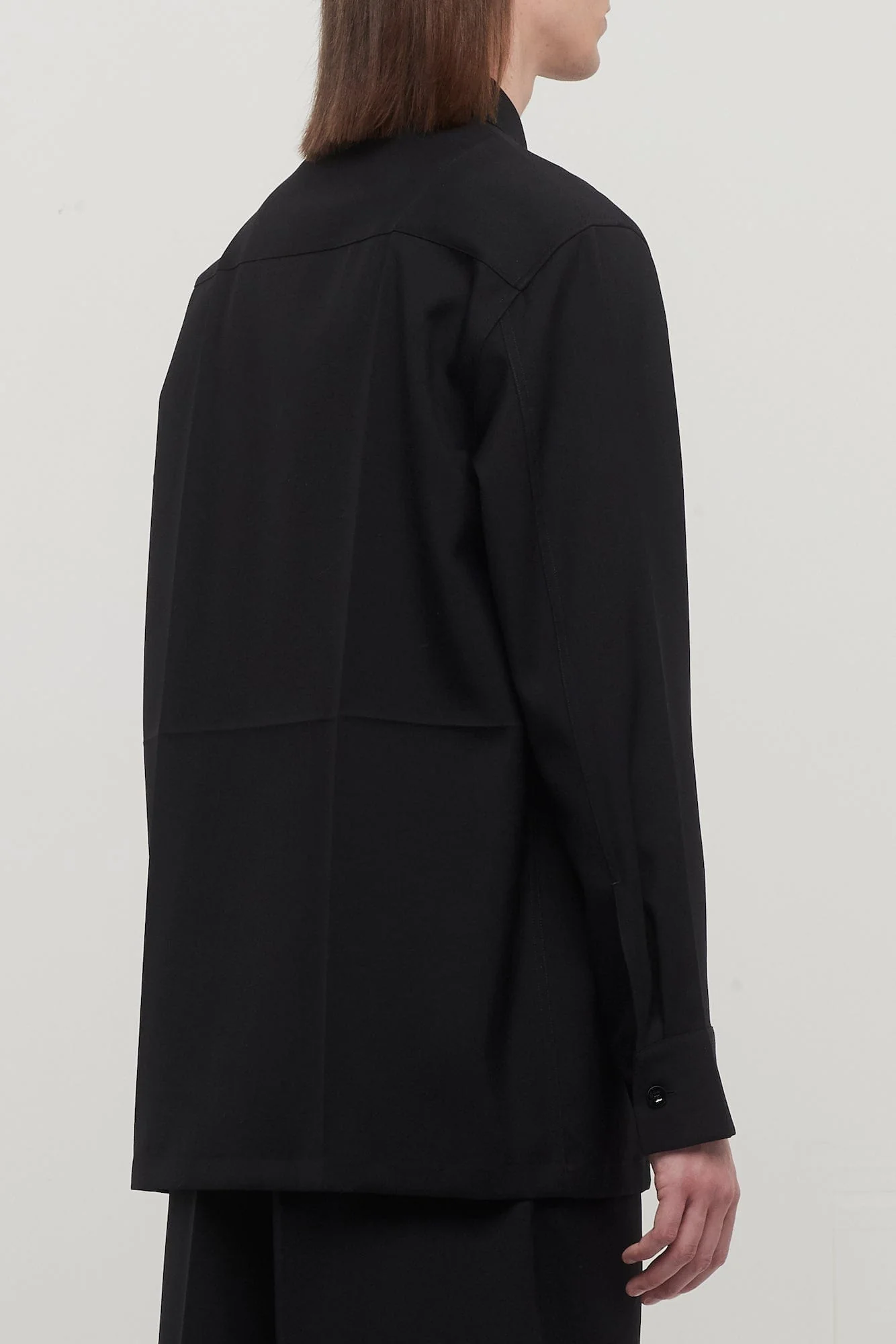 Jil Sander Gabardine Shirt 72 in Black - Image 3