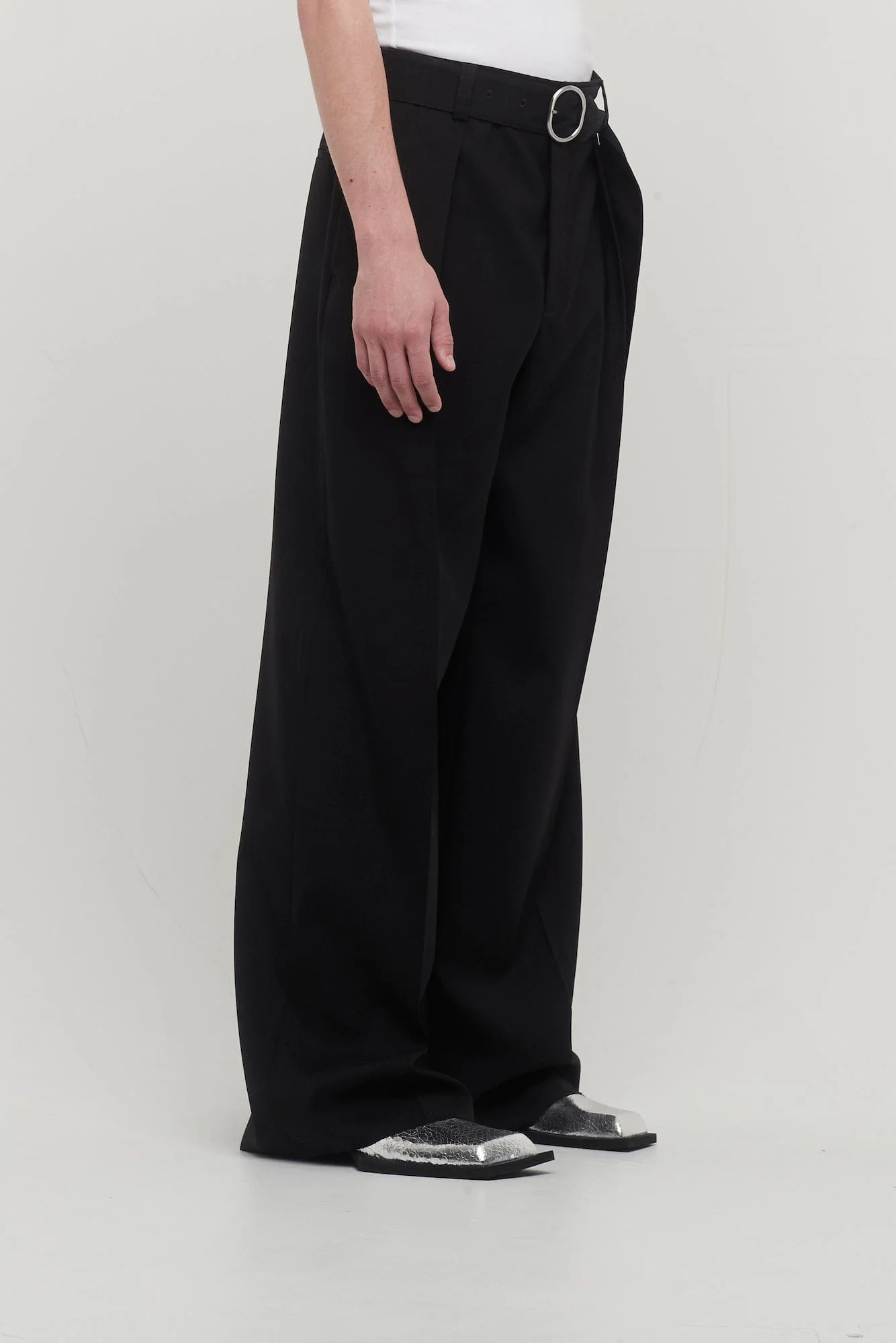 Jil Sander Gabardine Trouser 66 in Black - Image 2