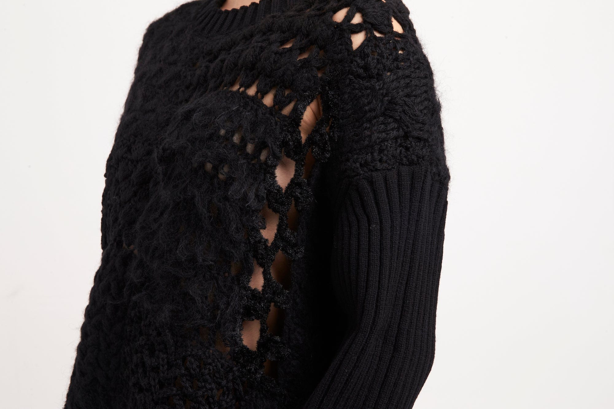 Junya Watanabe Deconstructed Biker Sweater - Image 5