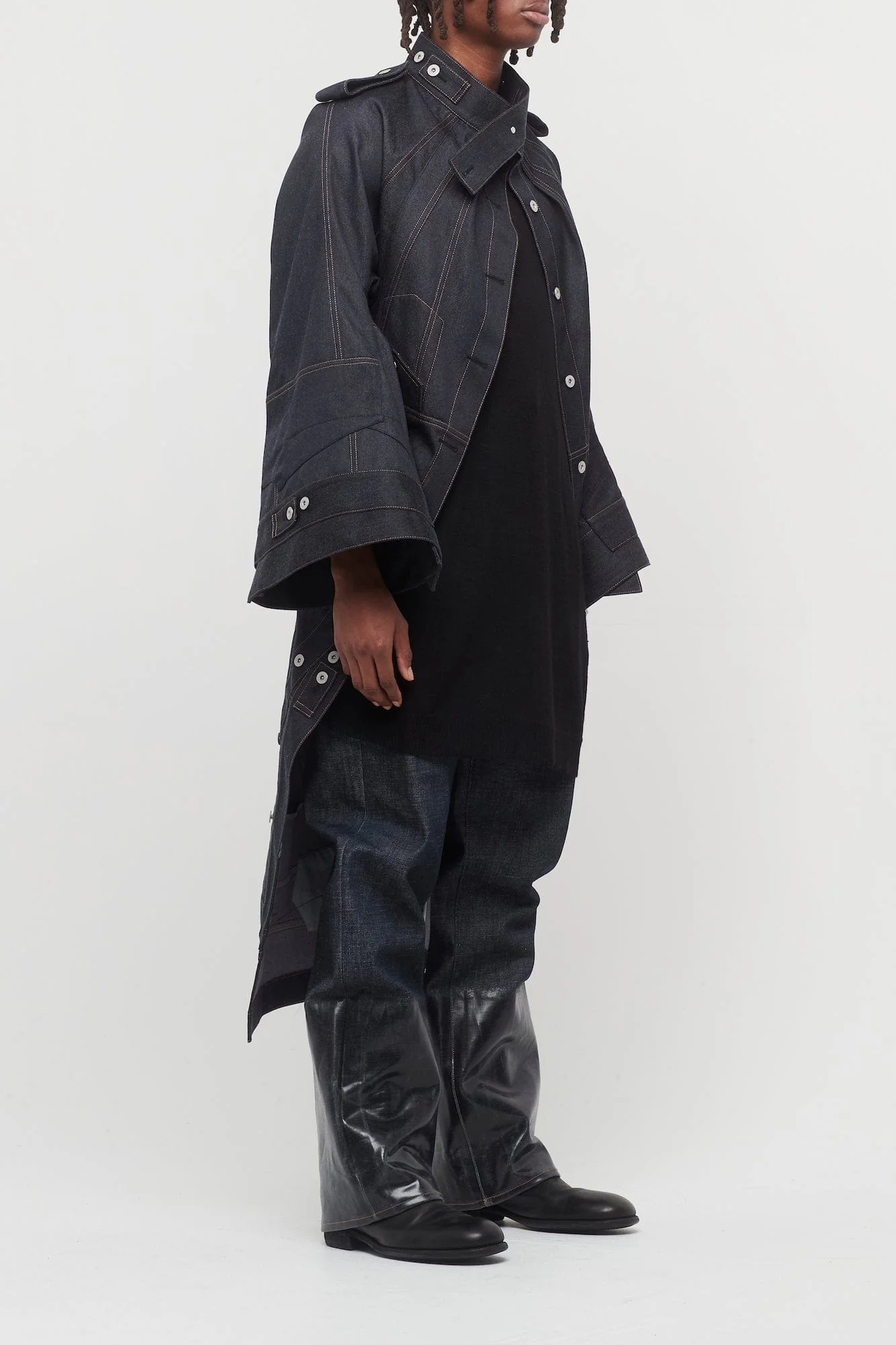 Junya Watanabe MAN Denim Captain Coat - Image 2
