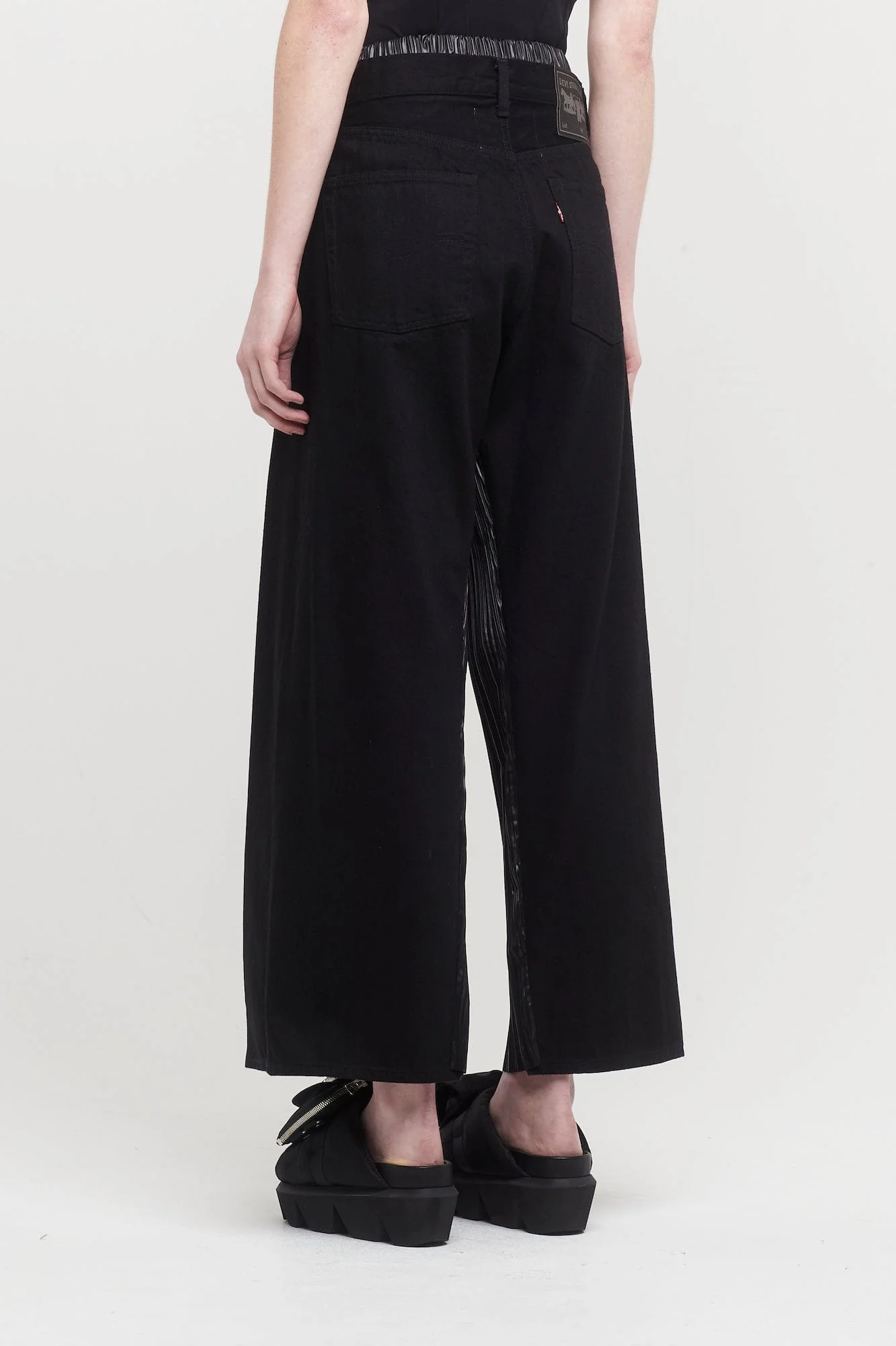 Junya Watanabe Pleated Trouser with Denim Details - Image 3