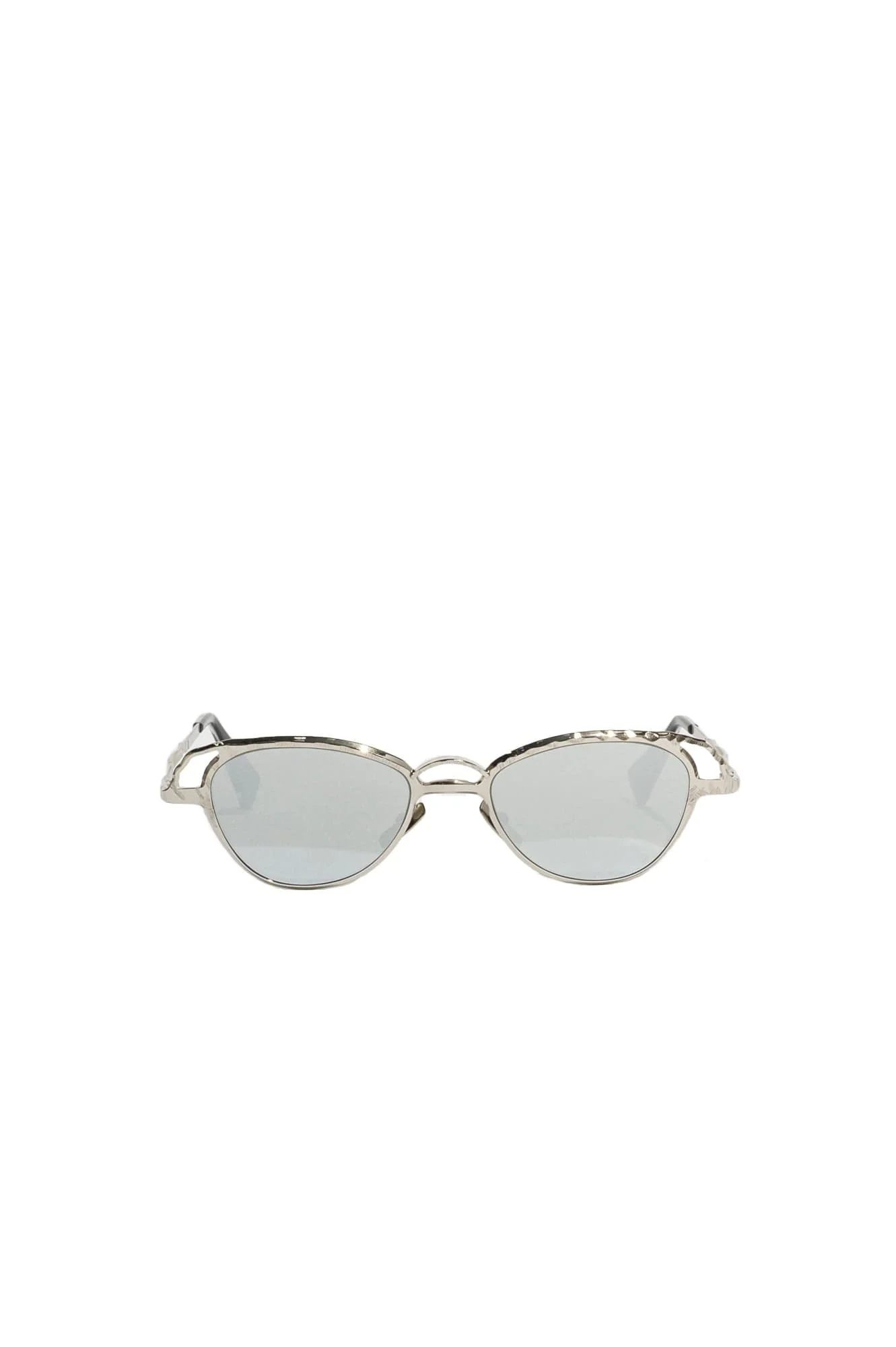 Kuboraum Silver Sunglasses with Gray Lens and Case