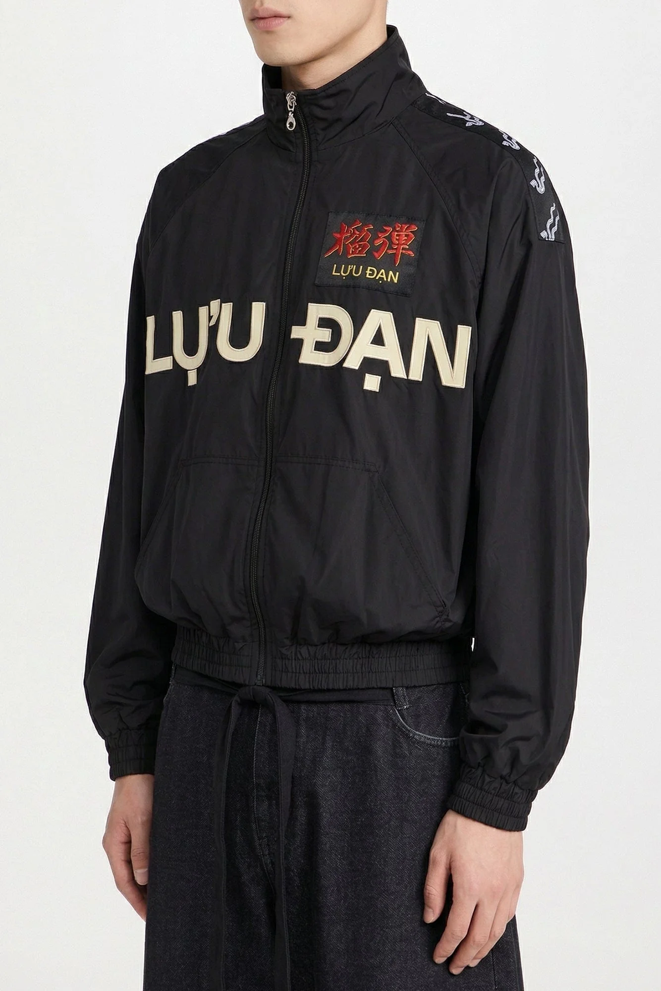 Lu'u Dan Windbreaker in Black - Image 2