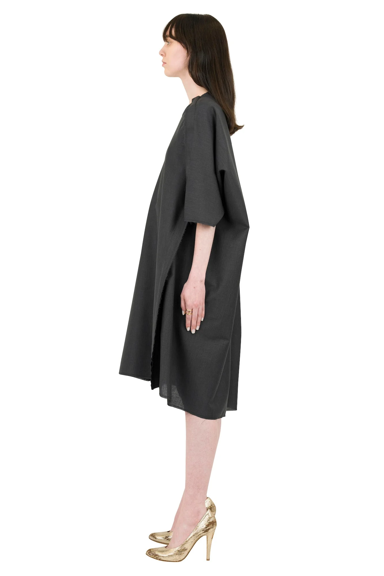 Maison Margiela Short-Sleeved Dress in Black - Image 4