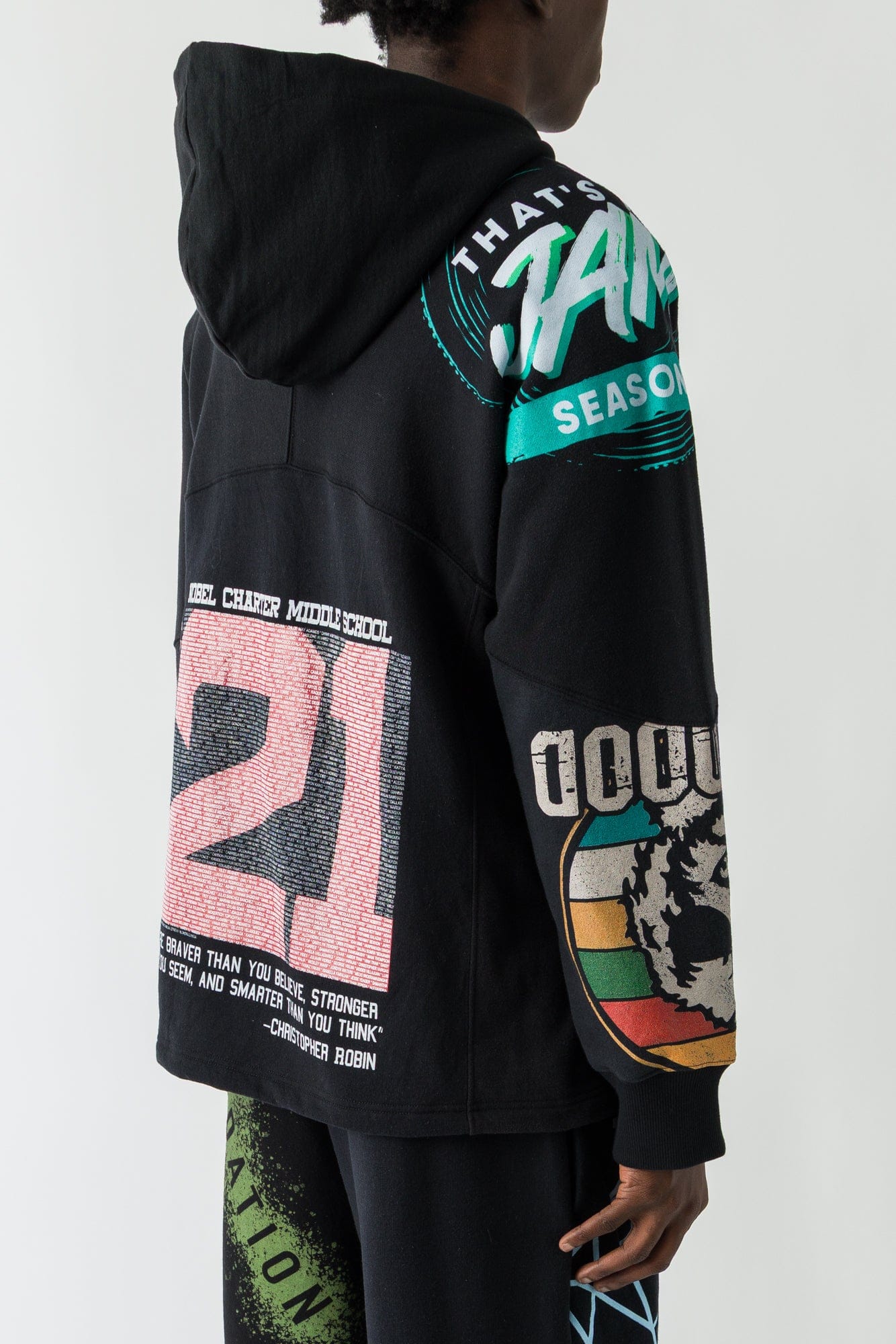 Marine Serre Regenerated Graphic Jersey Hoodie FW25 - Image 3