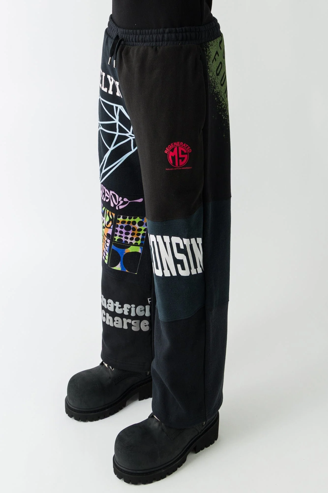 Marine Serre Regenerated Graphic Jersey Sweatpants FW25 - Image 2