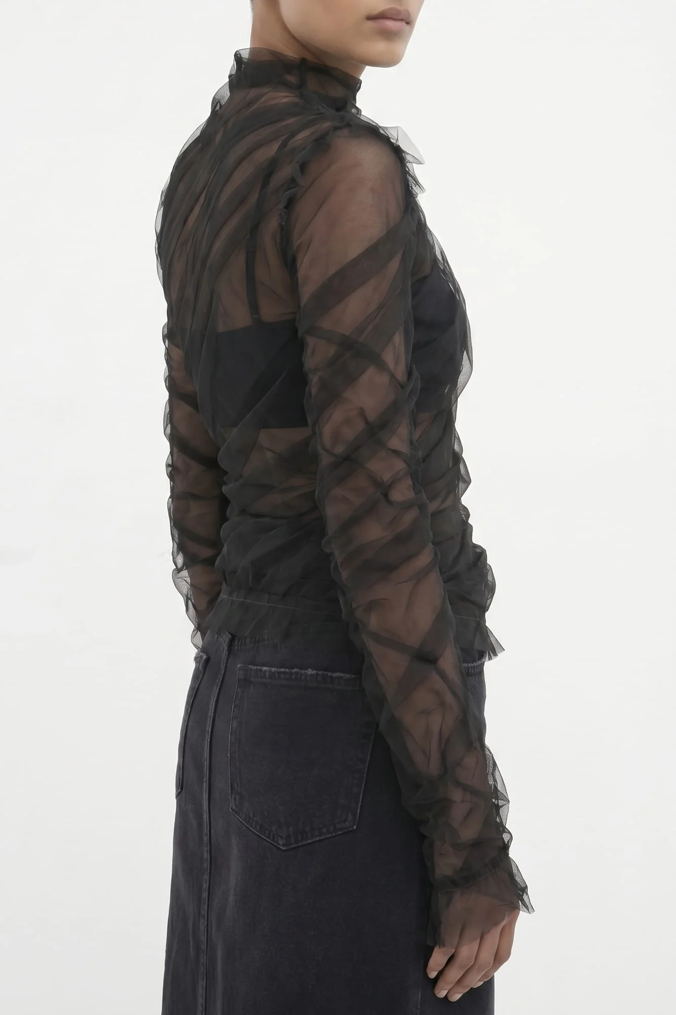 Matières Fécales Lola Woven Tulle Top - Image 3
