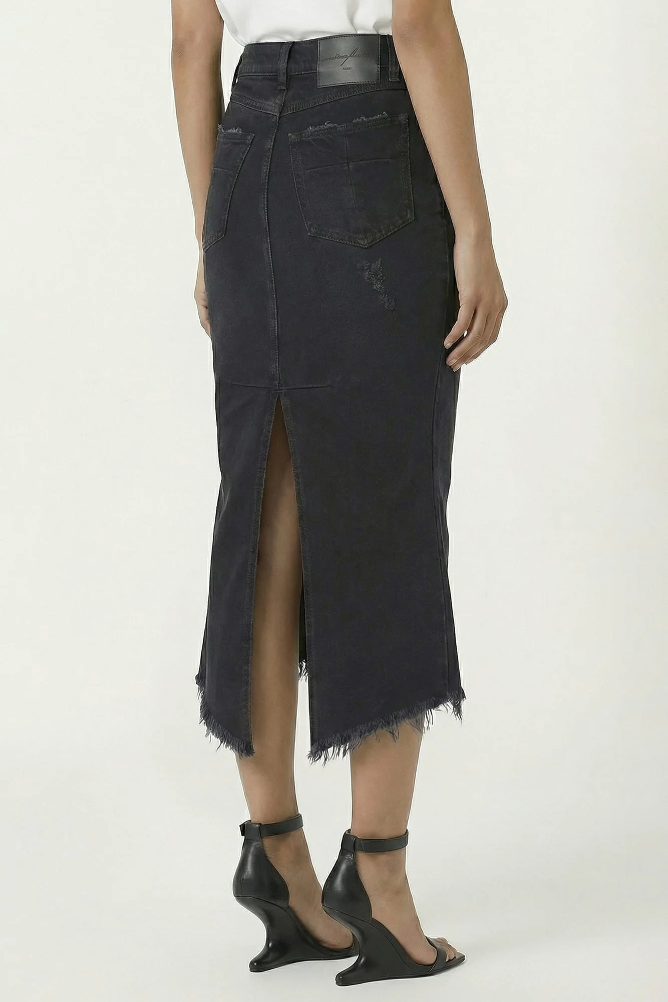 Matières Fécales Mikaela Woven Denim Skirt - Image 3