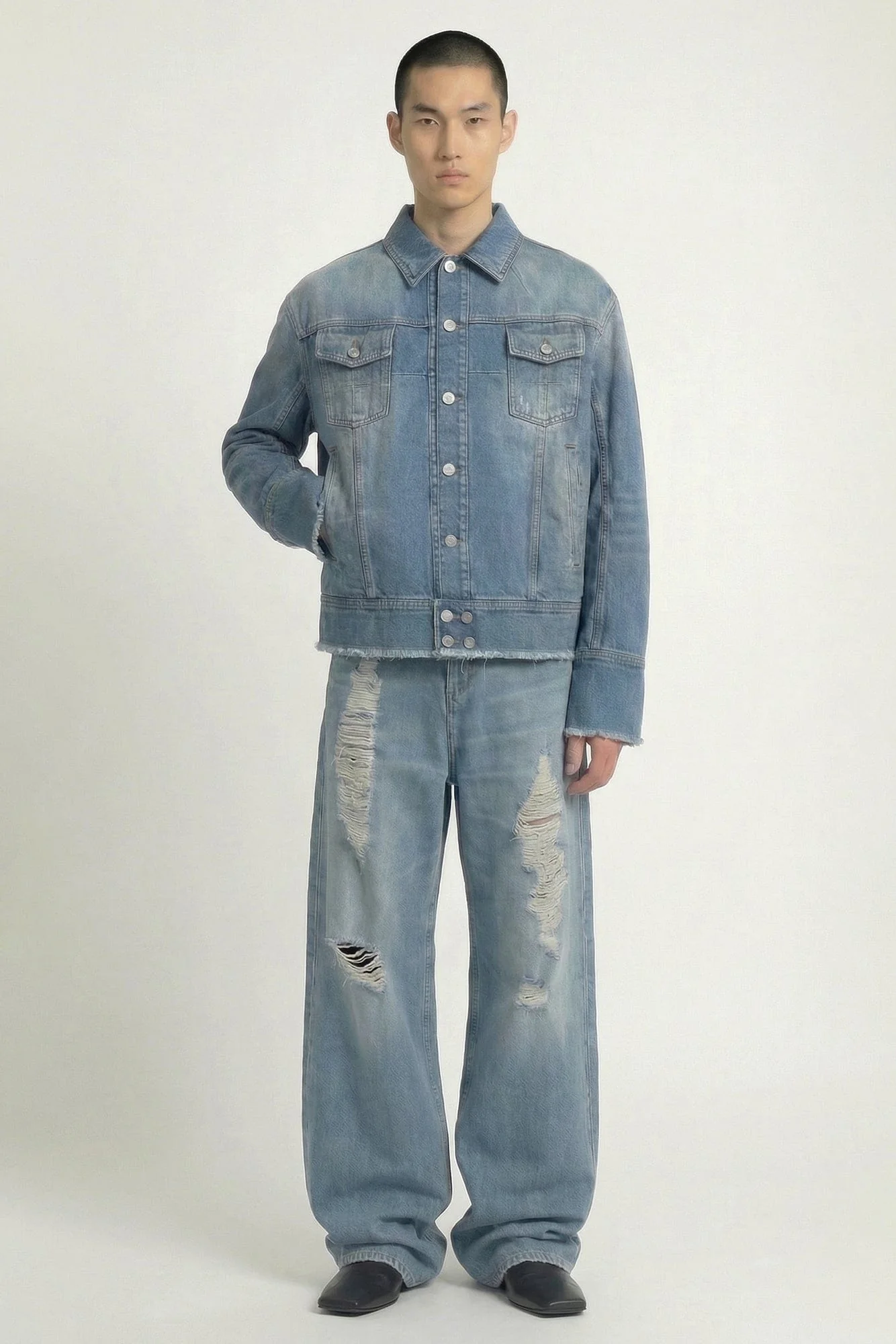 Matières Fécales Pierre Woven Denim Jacket - Image 4