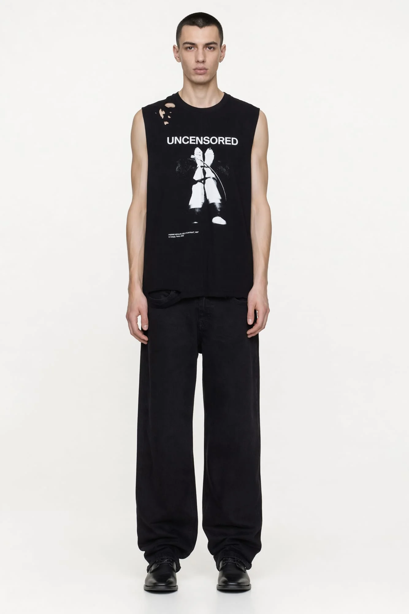 Matières Fécales Unisex Fetische Cut Off Knit Tank - Image 4