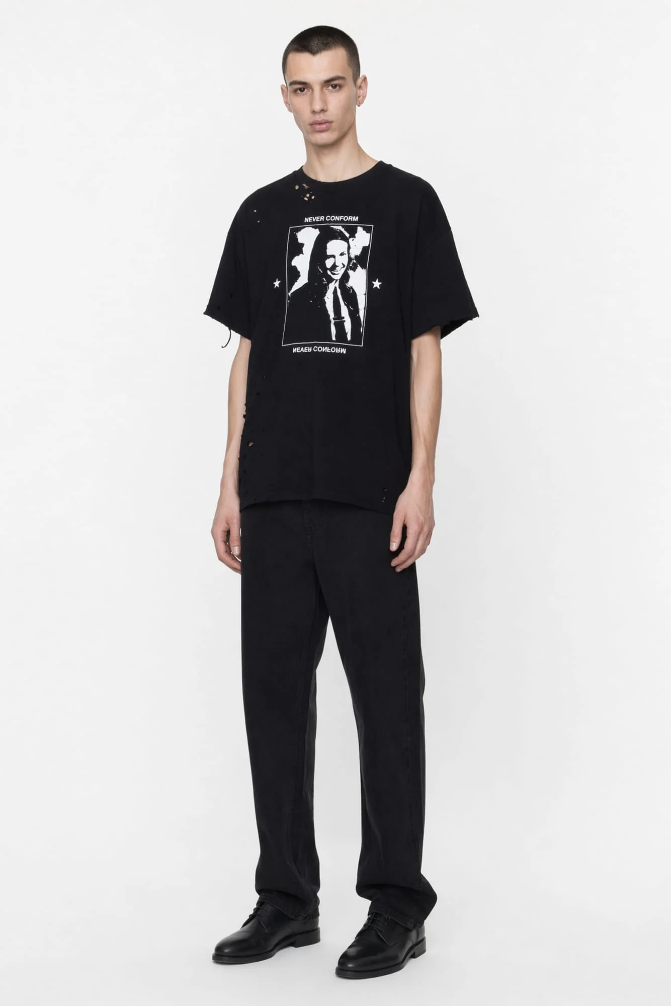 Matières Fécales Unisex Hannah Knit Tee - Image 4