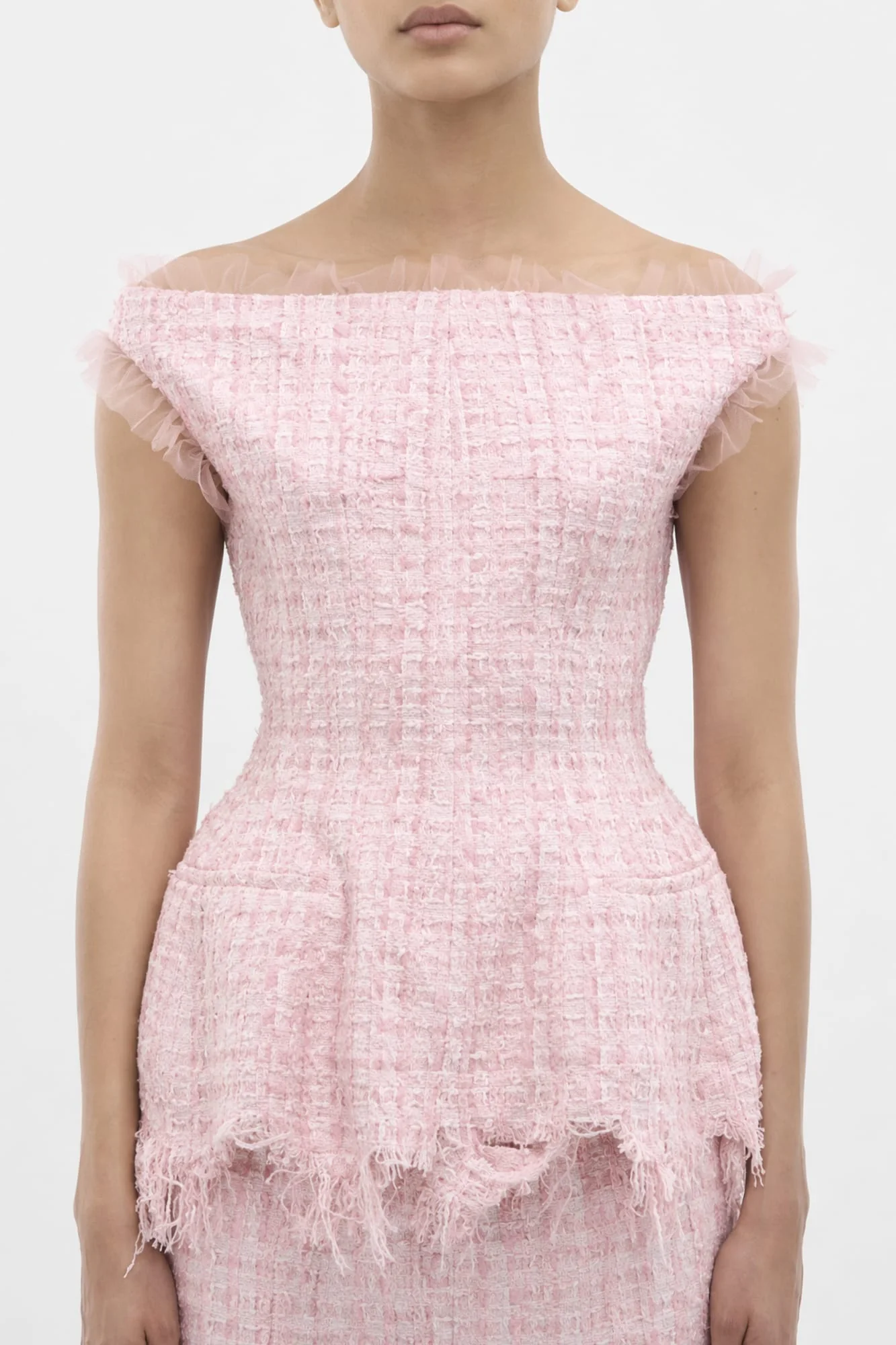 Matières Fécales Vendome Woven Tweed Top