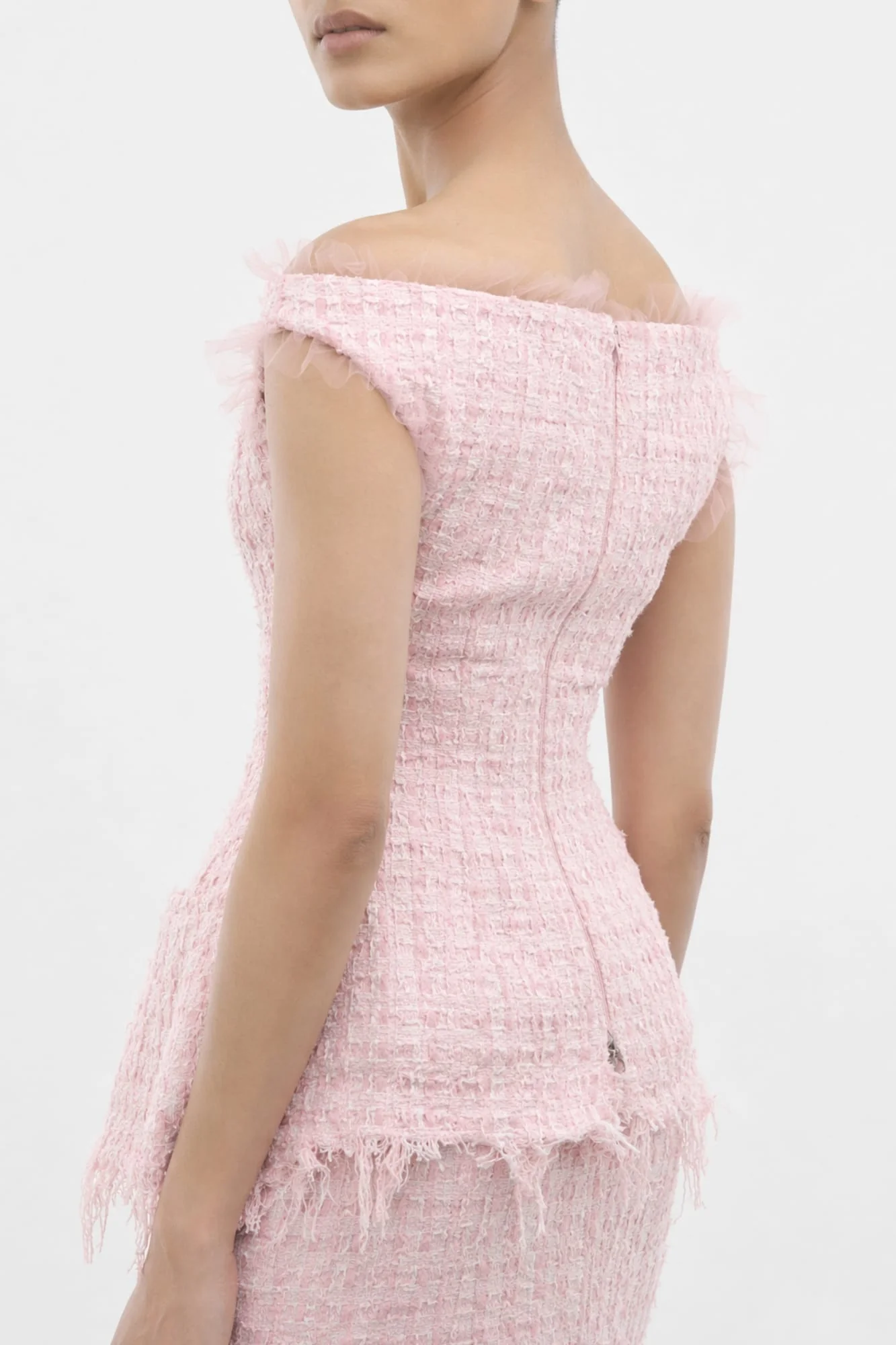 Matières Fécales Vendome Woven Tweed Top - Image 3