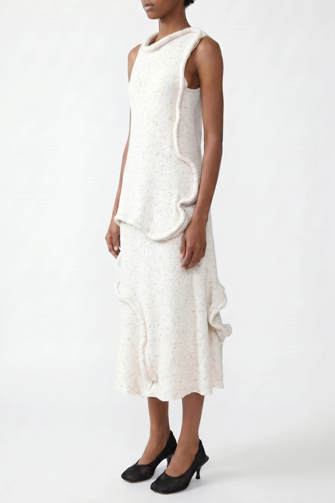 Melitta Baumeister Swirly Dress in White SS26 - Image 2