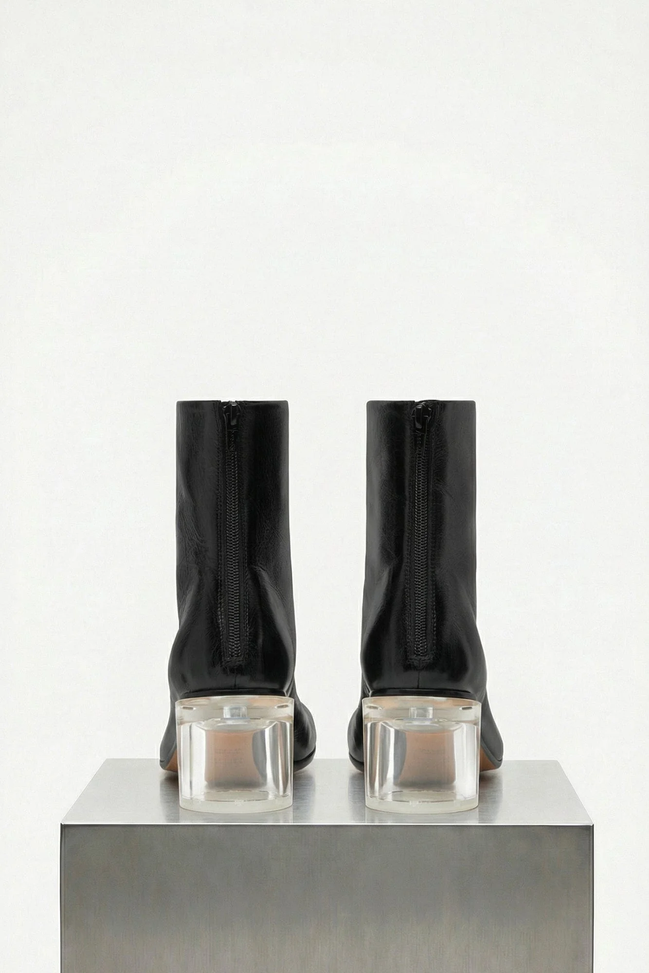 MM6 Heeled Boots in Black - Image 4
