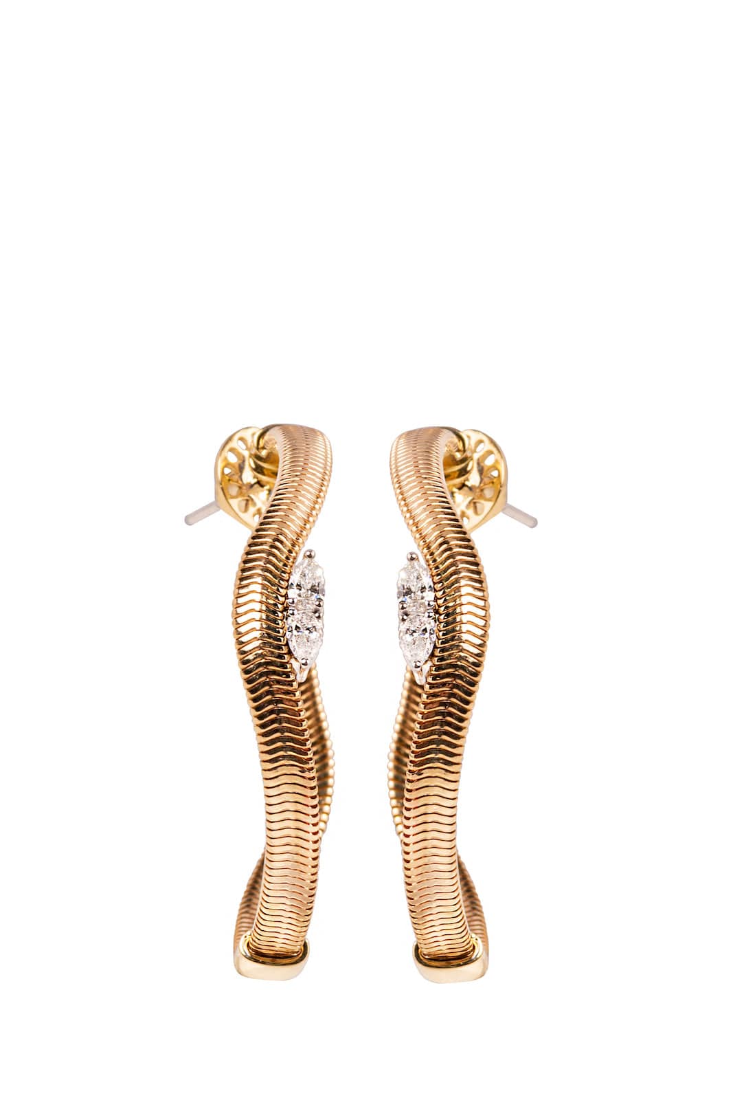 Nikos Koulis Feelings Earrings With White Diamonds - Image 2