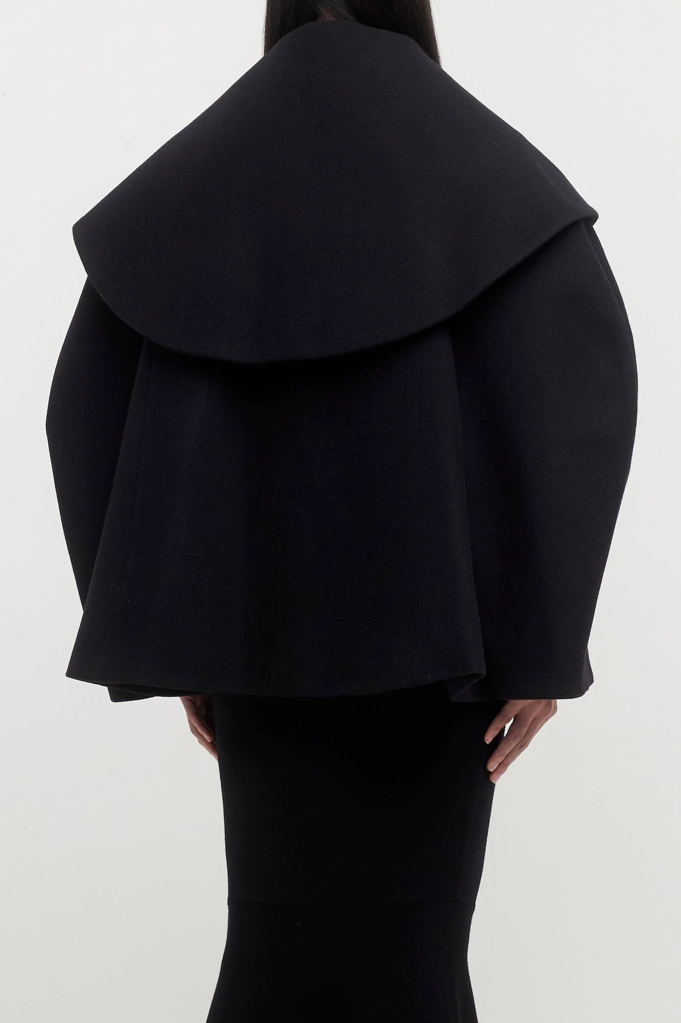 Nina Ricci Cocoon Wool Blend Coat - Image 3