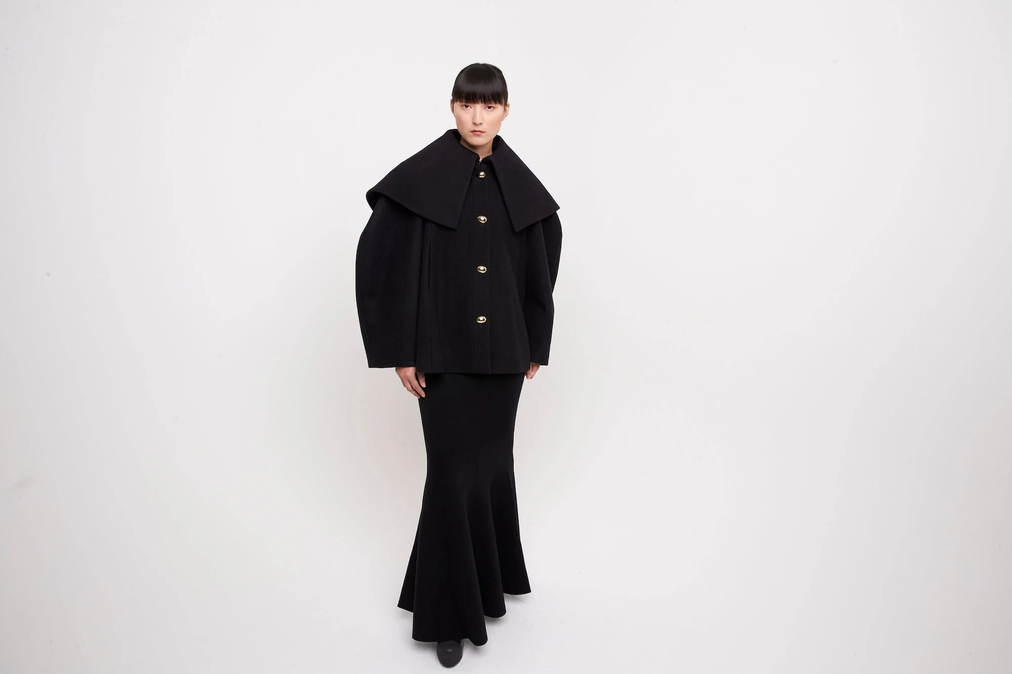 Nina Ricci Cocoon Wool Blend Coat - Image 5