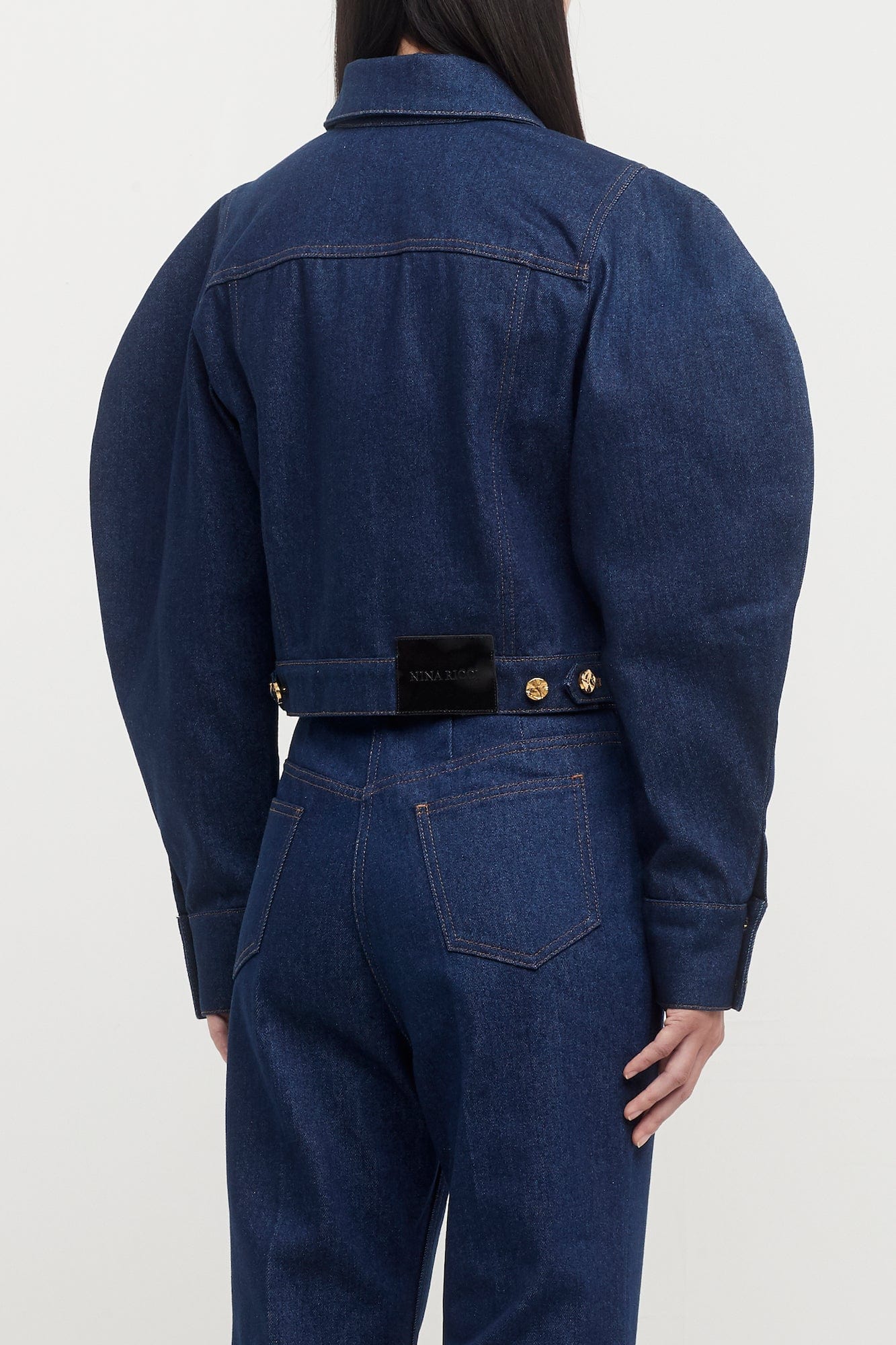 Nina Ricci Trucker Jacket with Cocoon Sleeves - Image 3