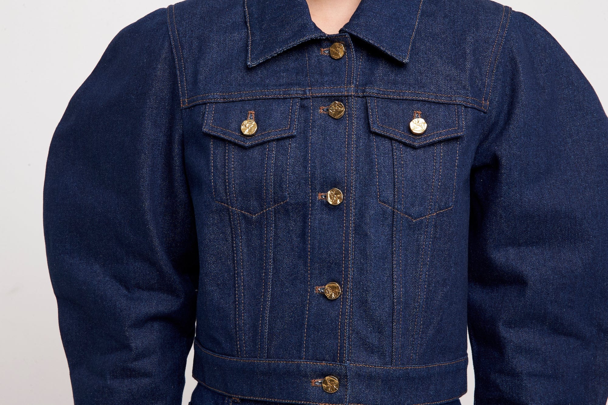 Nina Ricci Trucker Jacket with Cocoon Sleeves - Image 5