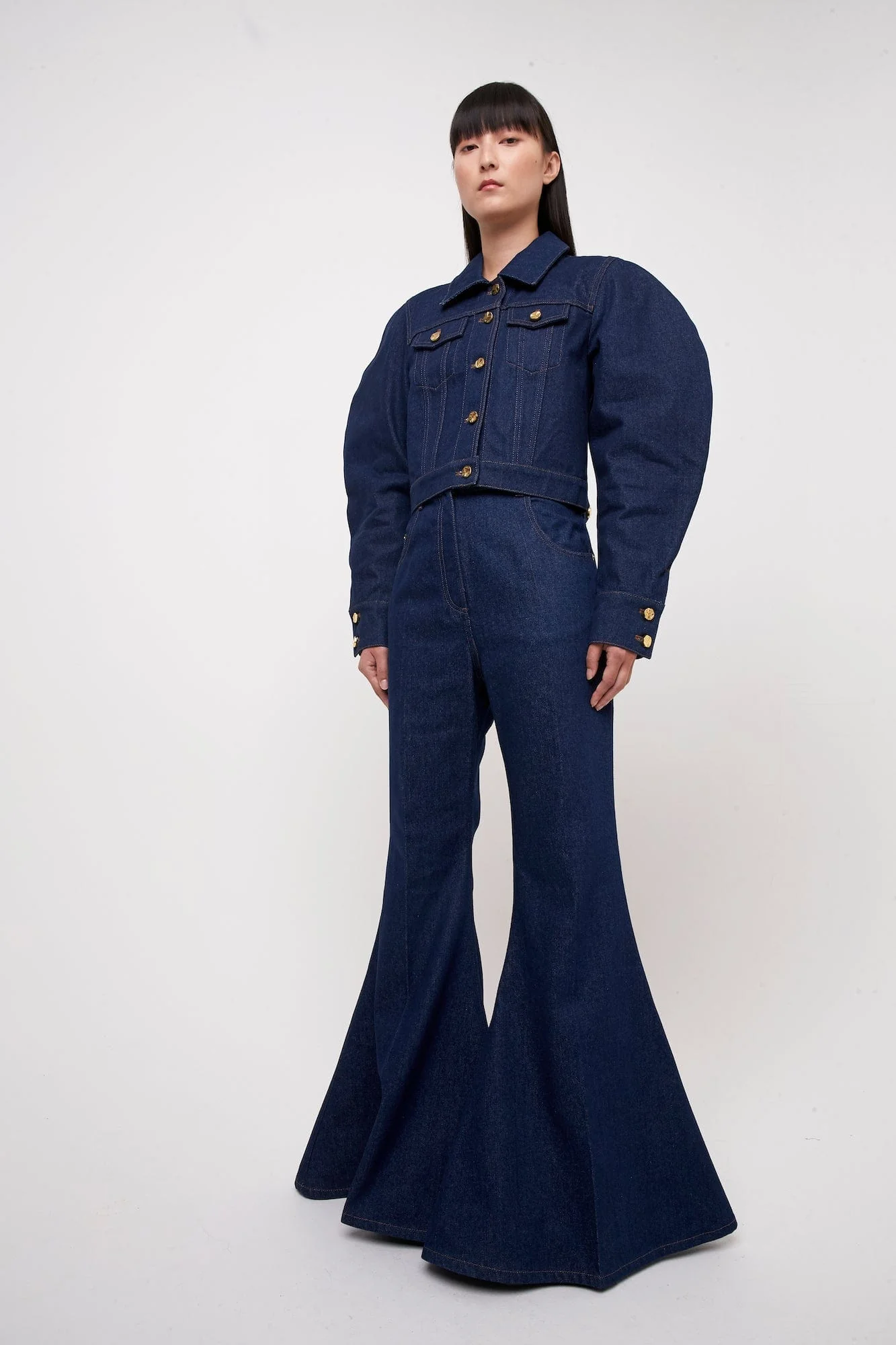 Nina Ricci Trucker Jacket with Cocoon Sleeves - Image 6