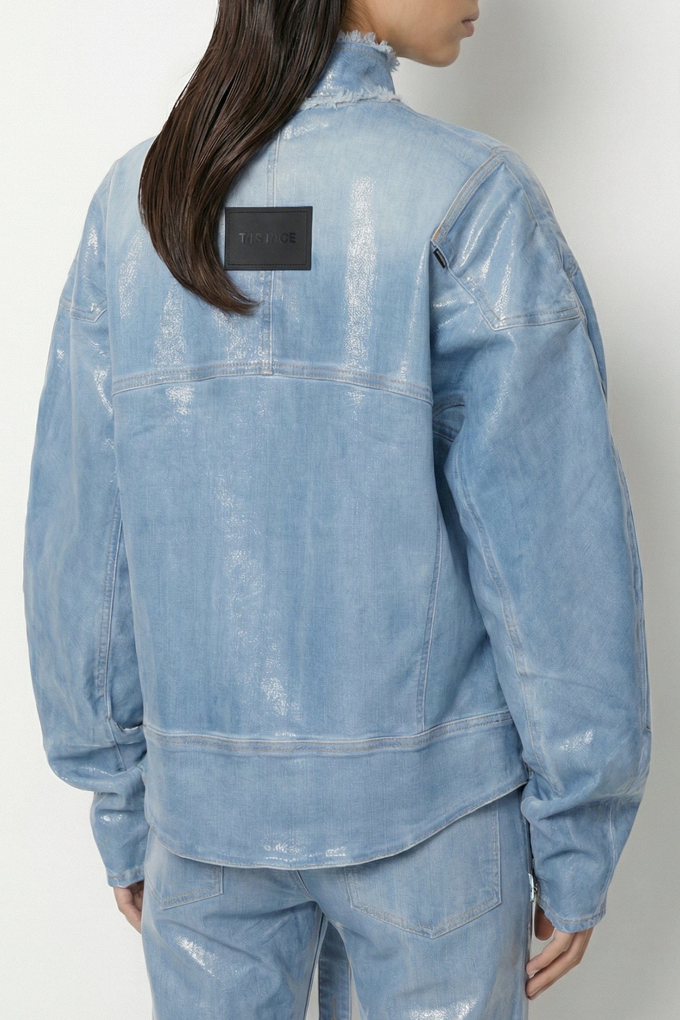 Ottolinger Glazed Denim Zip Jacket - Image 3