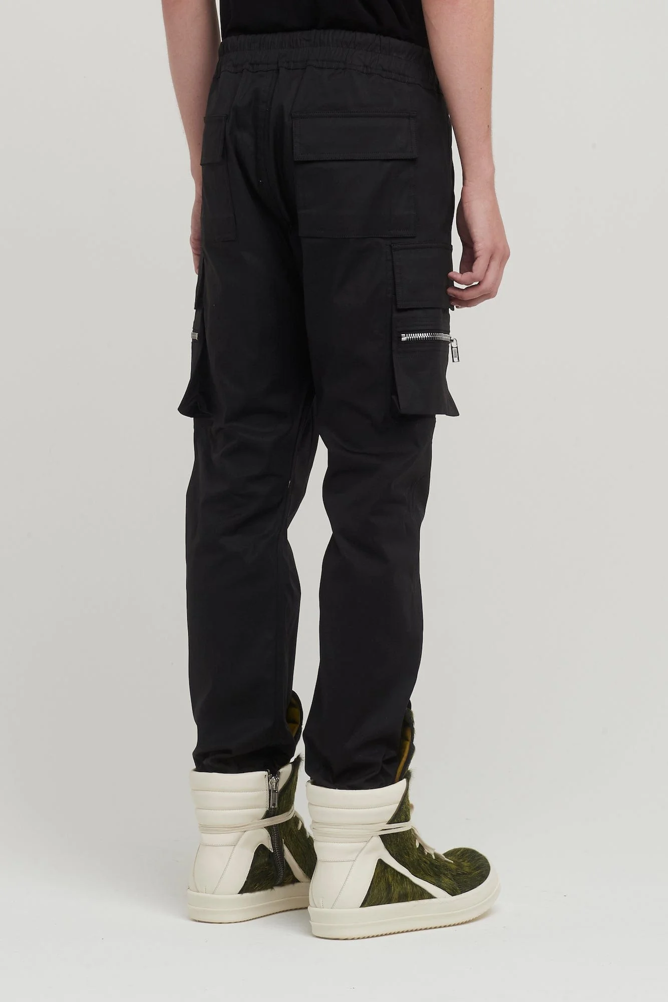 Rick Owens Mastodon Cargo Pants in Black - Image 3