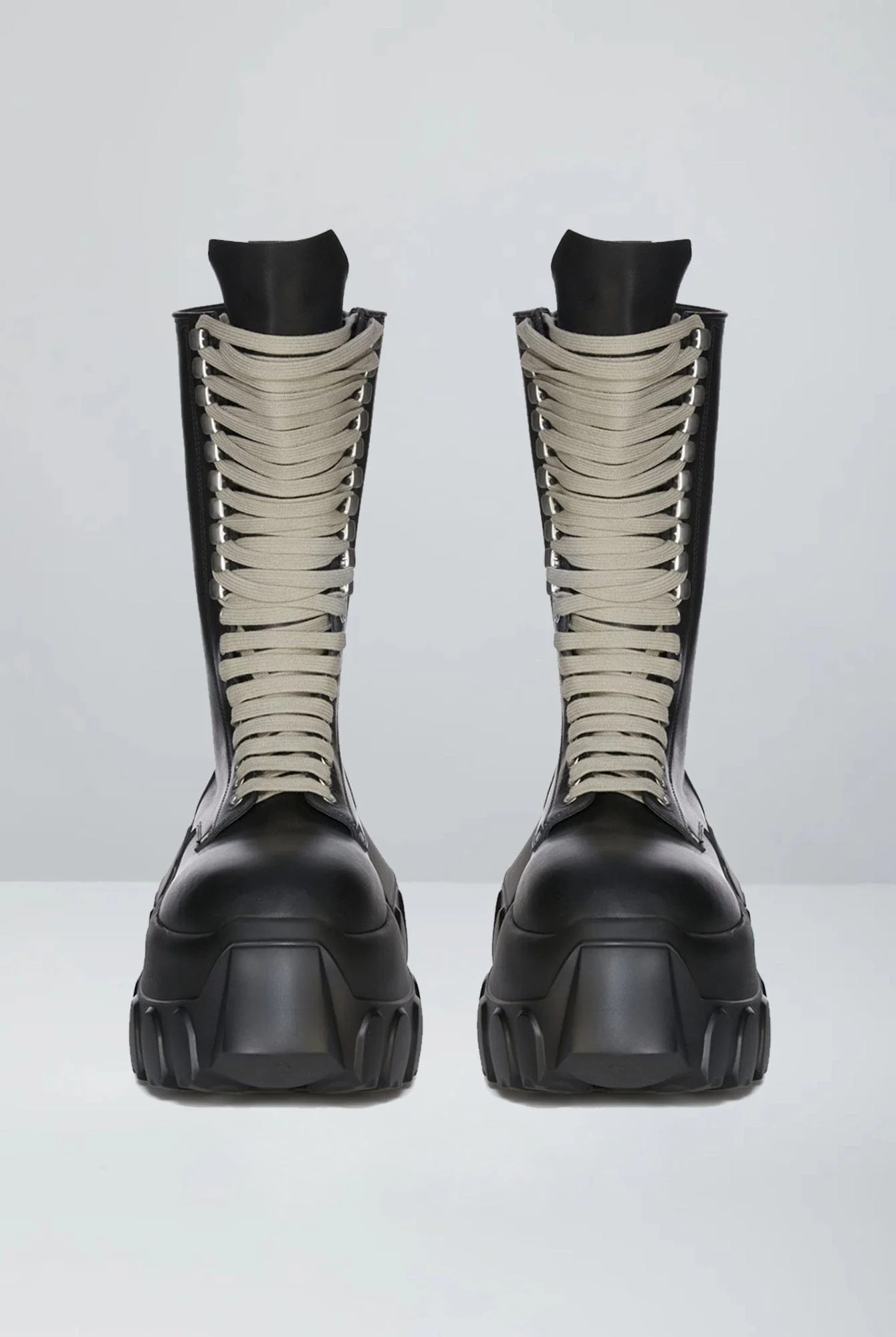 Rick Owens Army Mega Tractor Boots in Black - Image 2