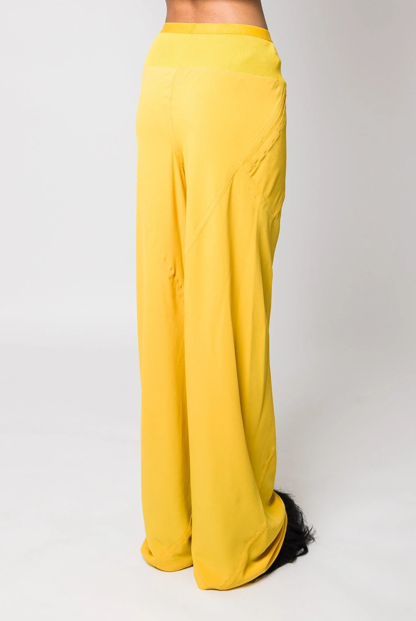 Rick Owens Bias cut Pants in Lemon - Image 3