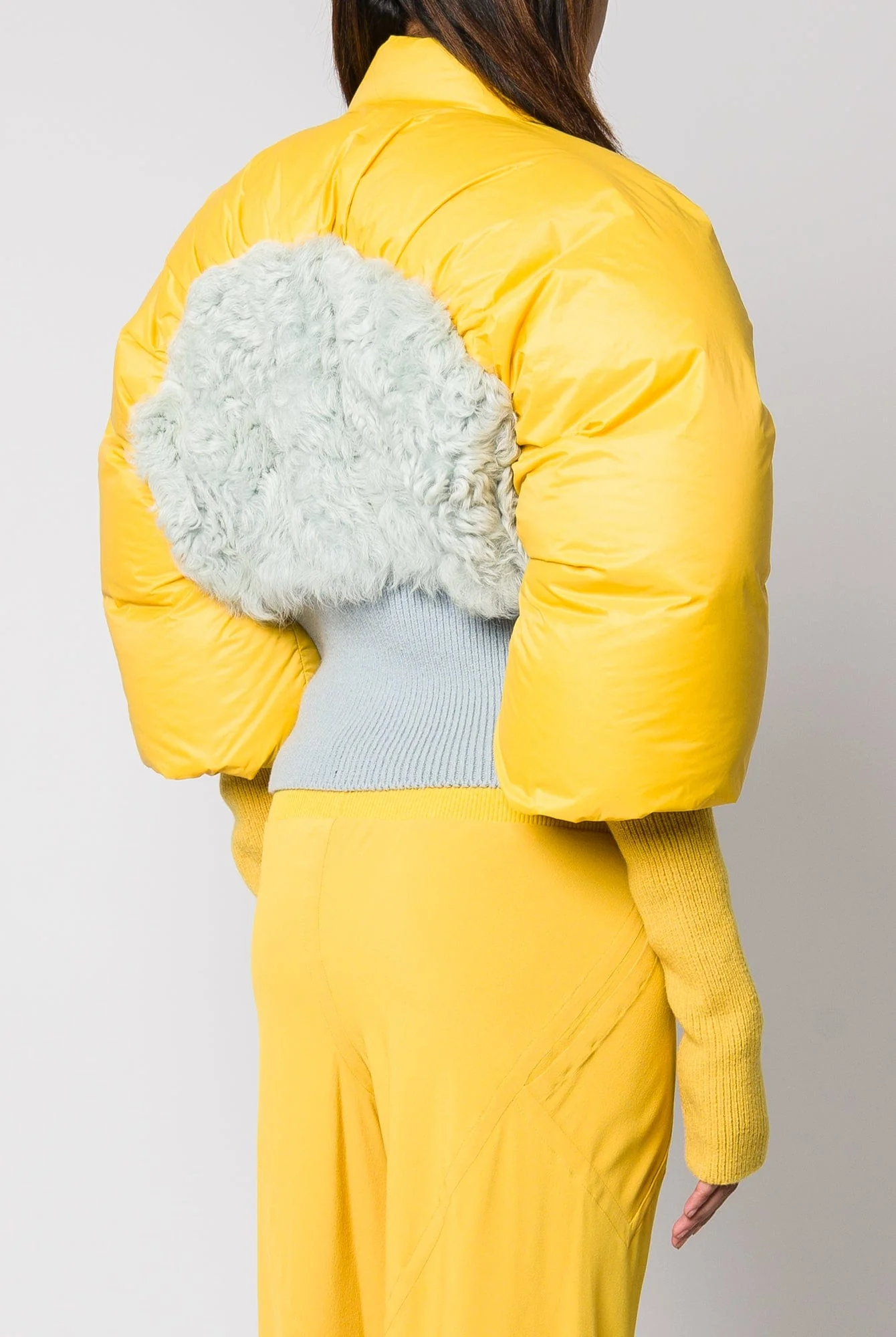 Rick Owens Duvetina in Lemon-Pale Blue-Bean - Image 3