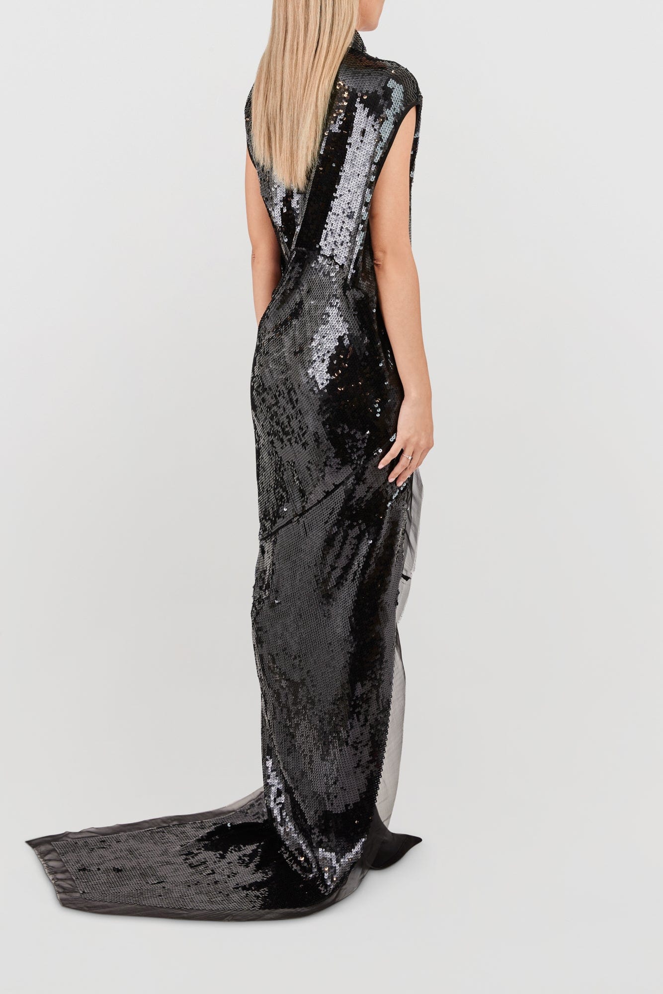 Rick Owens Edfu T Dress in Black - Image 3