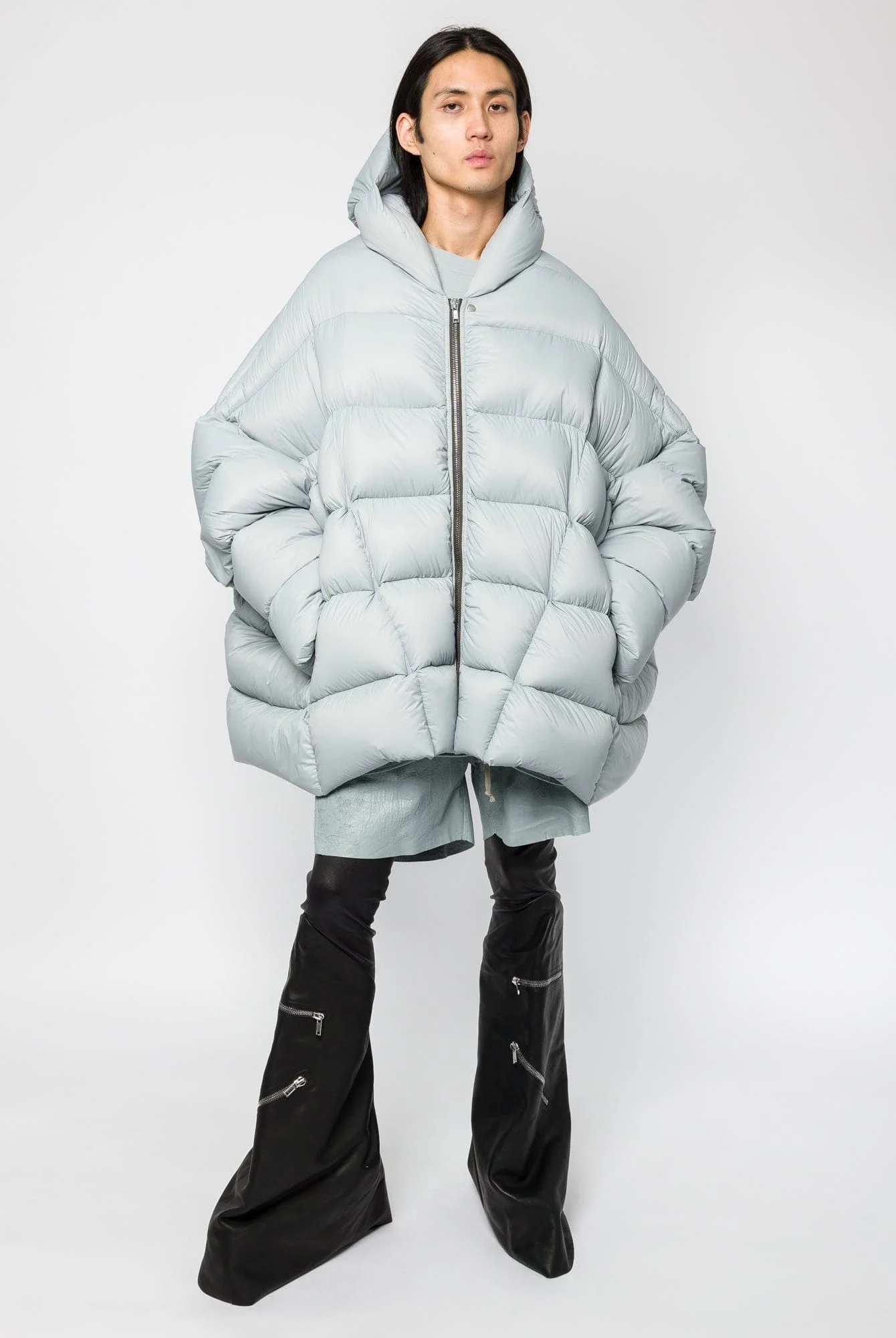Rick Owens Hooded Peter in Pale Blue - Image 4