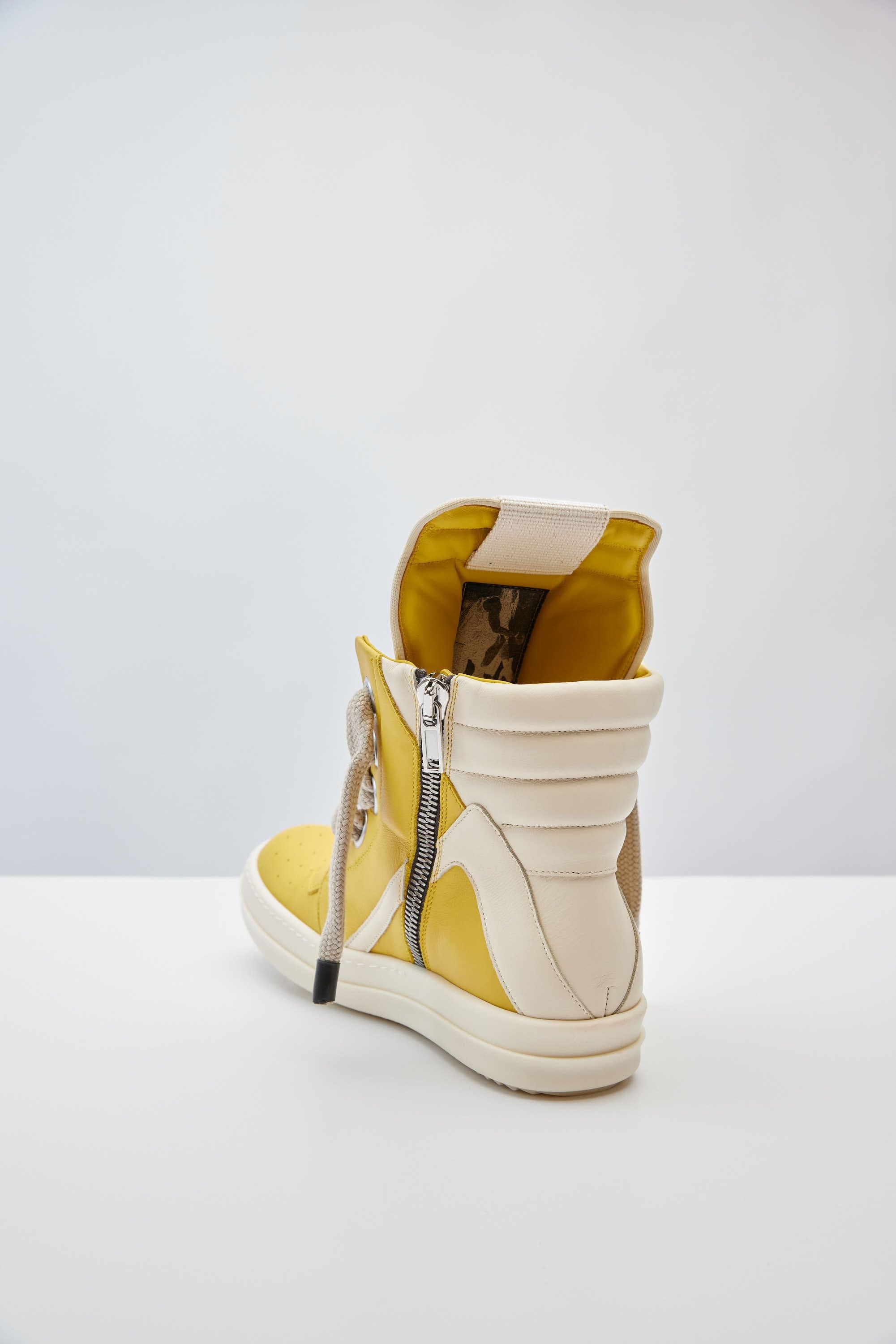 Rick Owens Jumbo Laced Geobasket in Lemon - Image 4