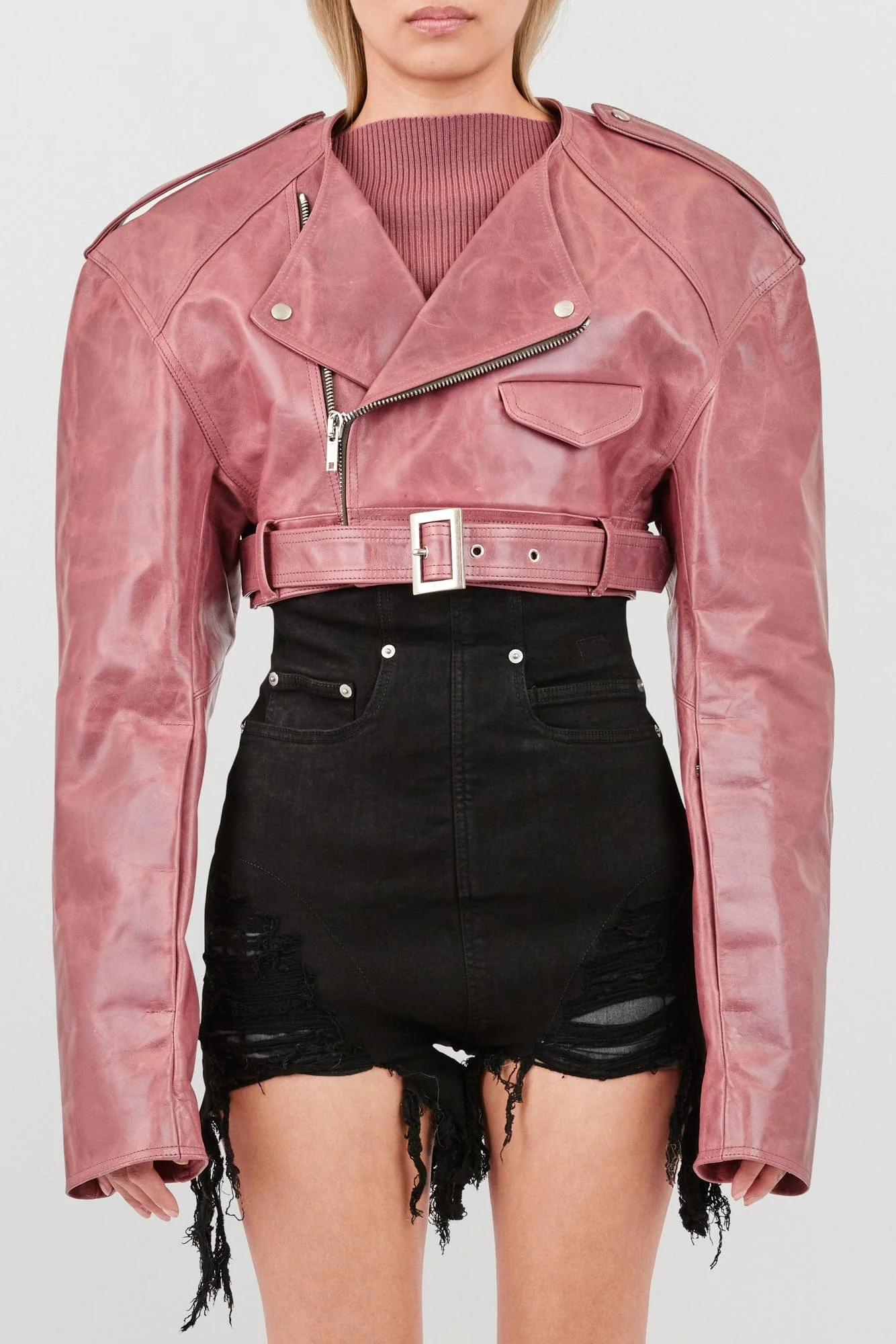 Rick Owens Micro Biker in Thulian