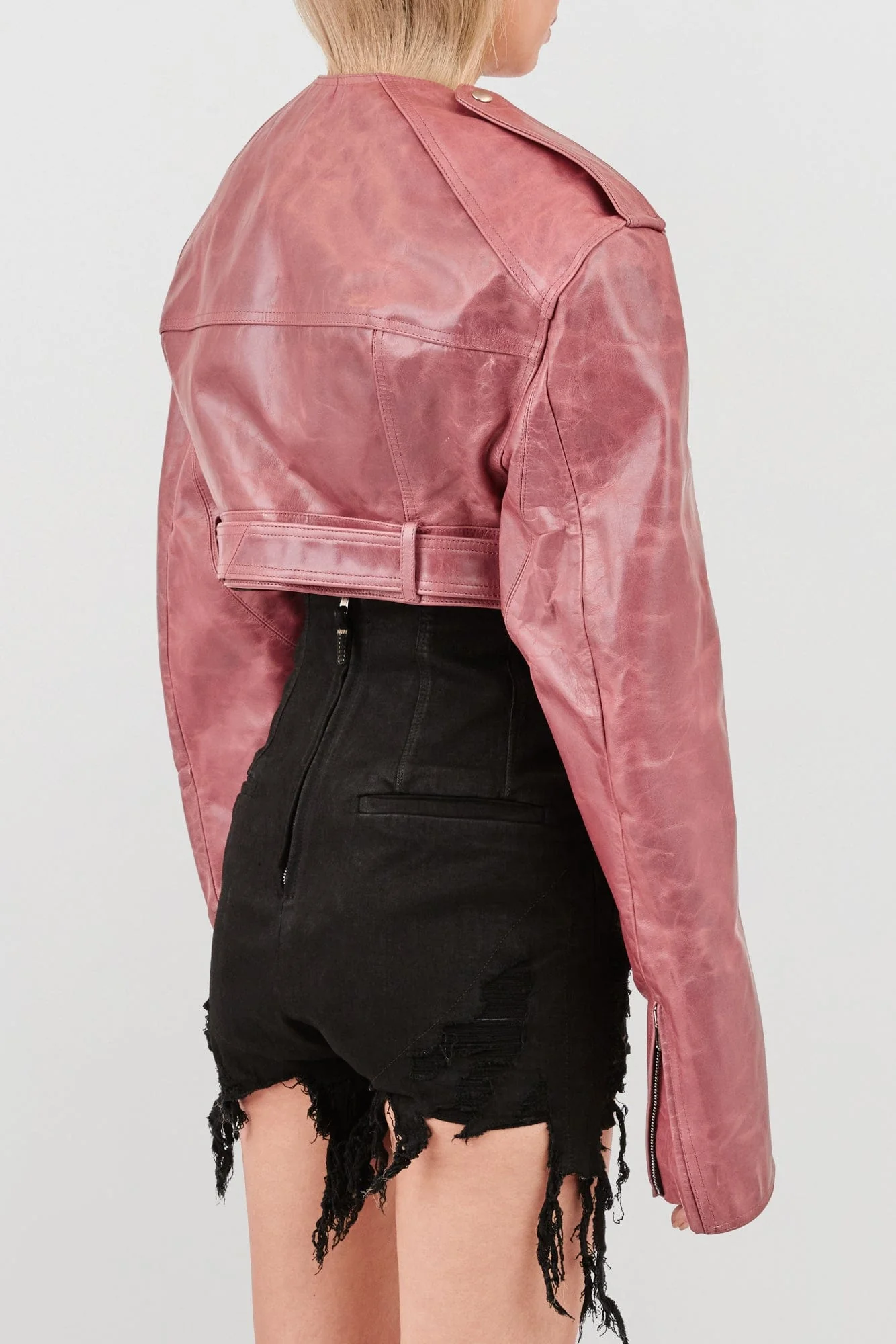 Rick Owens Micro Biker in Thulian - Image 3