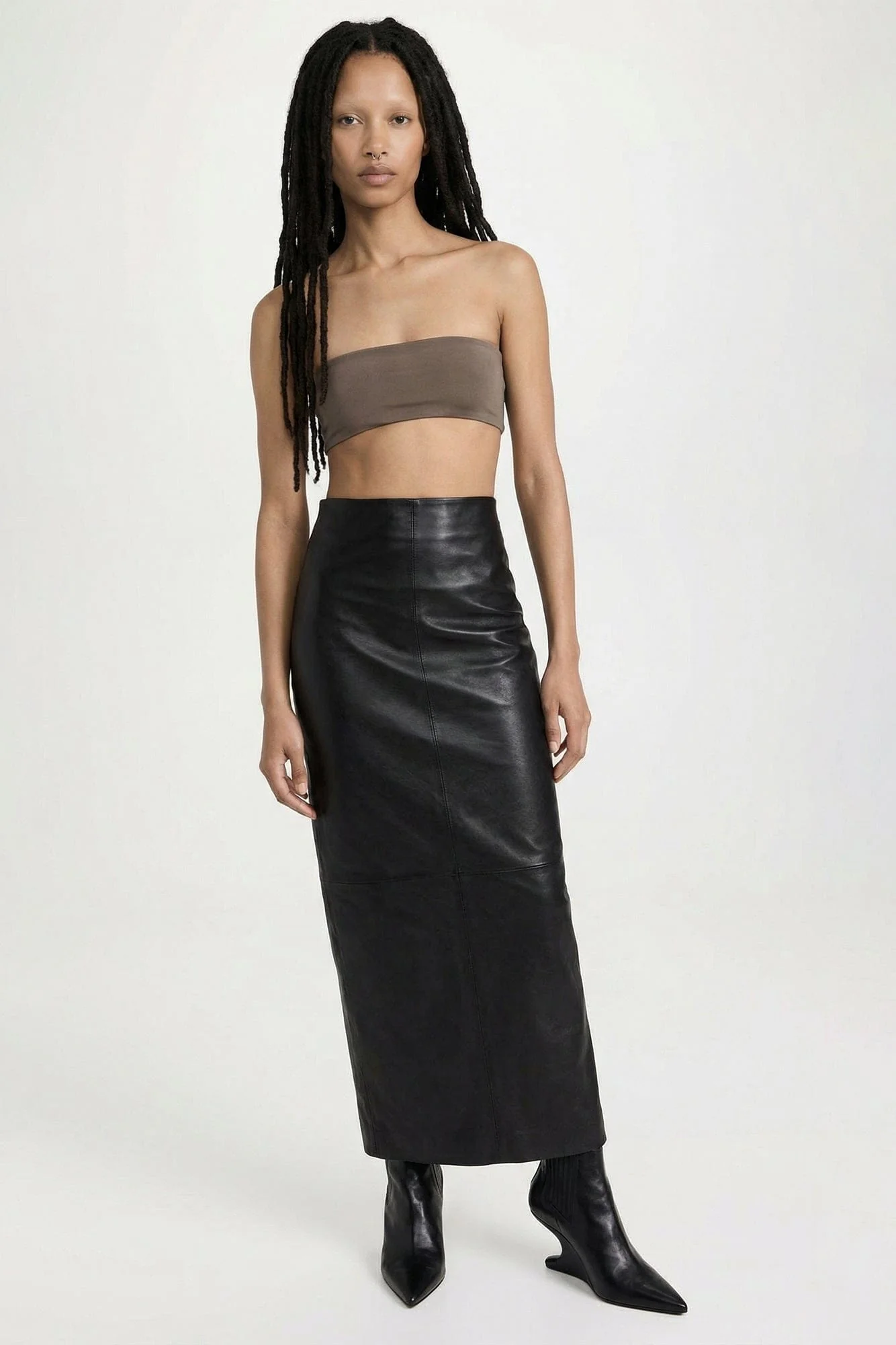 Rick Owens Bandeau Top in Dust SS26 - Image 4