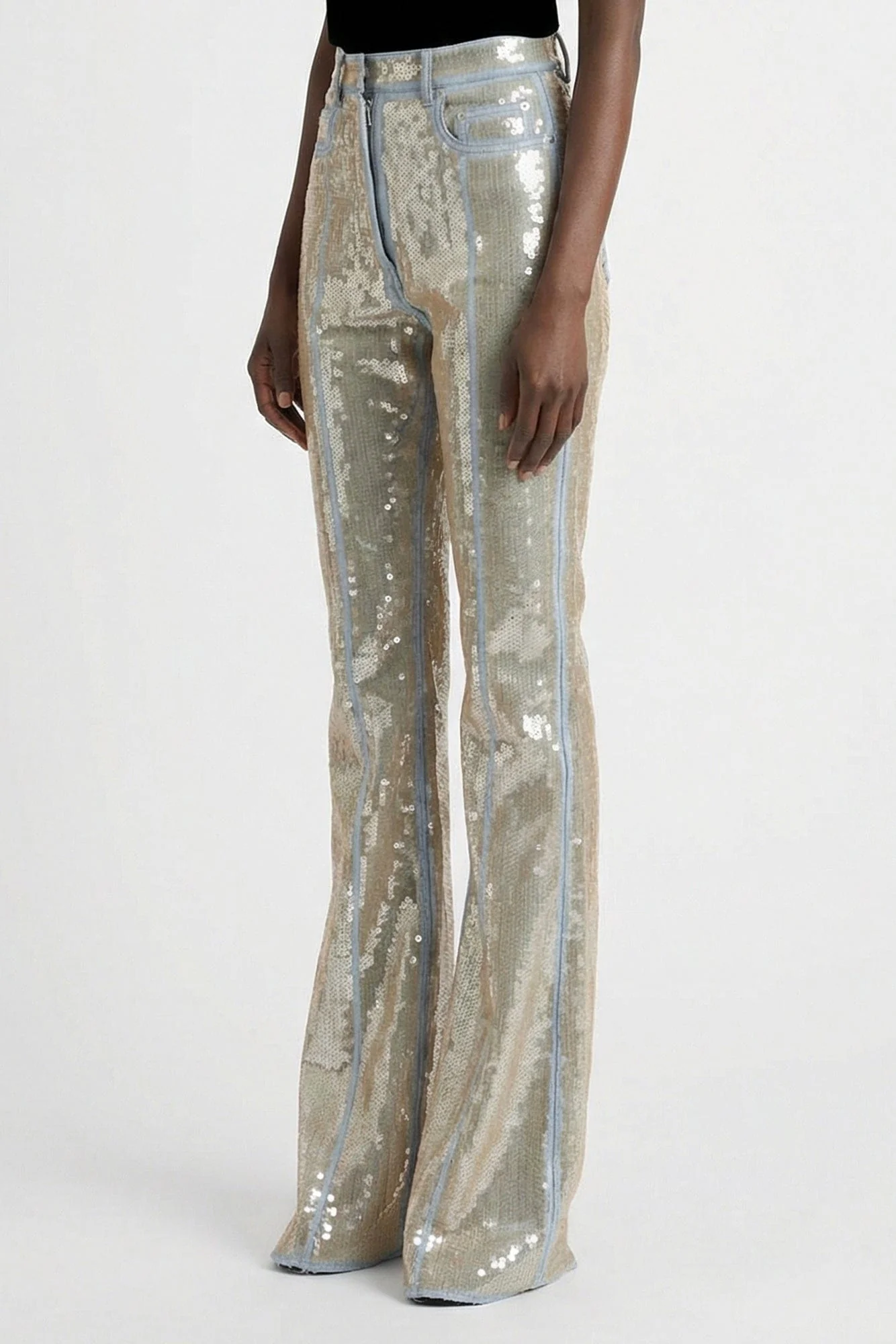 Rick Owens Bolan Bootcut Denim in Blue/Sand SS26 - Image 2