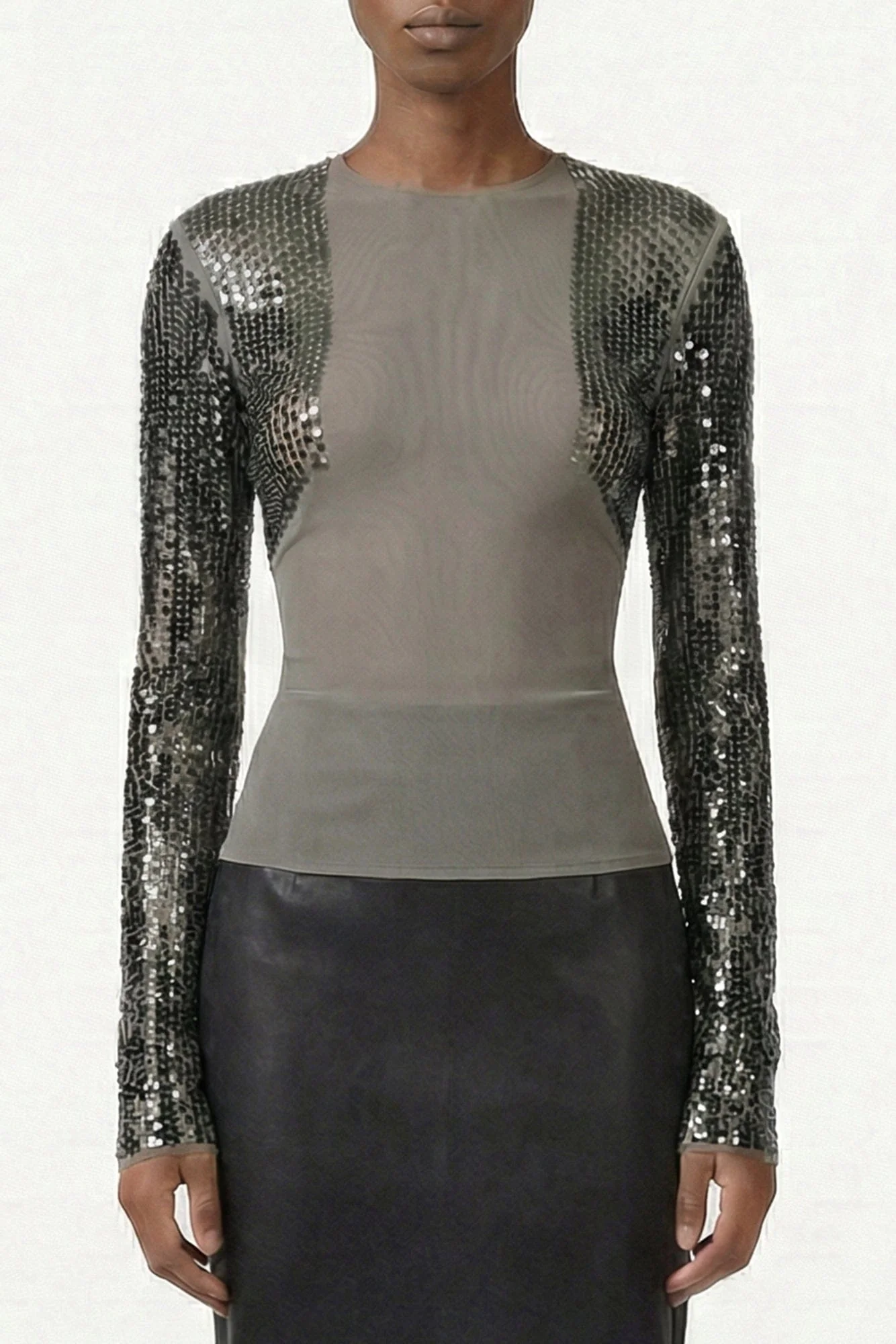 Rick Owens Dennis T-Shirt in Dust/Bronze SS26