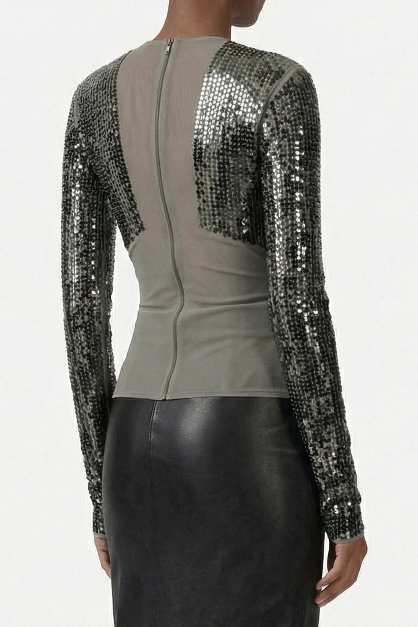 Rick Owens Dennis T-Shirt in Dust/Bronze SS26 - Image 3