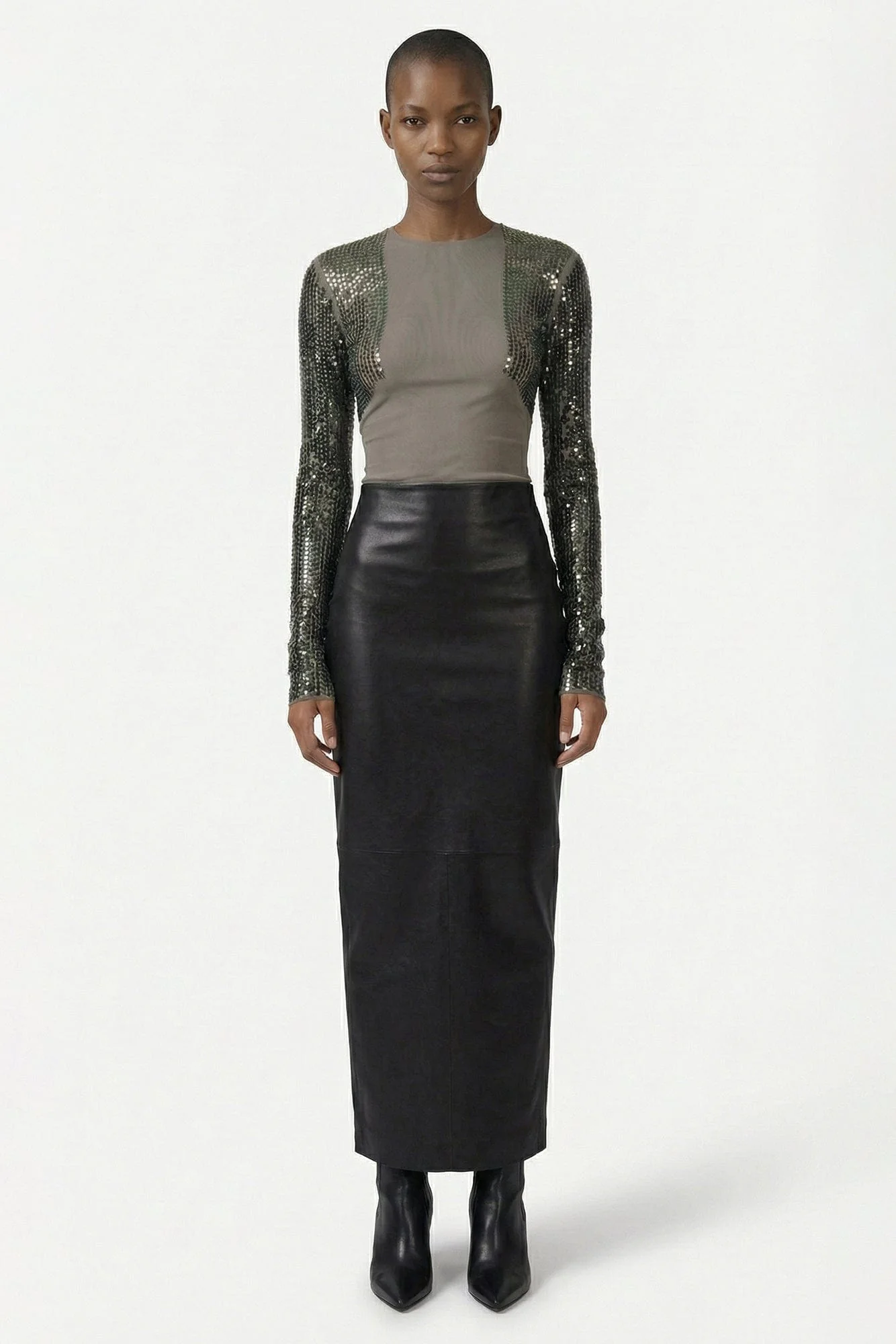 Rick Owens Dennis T-Shirt in Dust/Bronze SS26 - Image 4