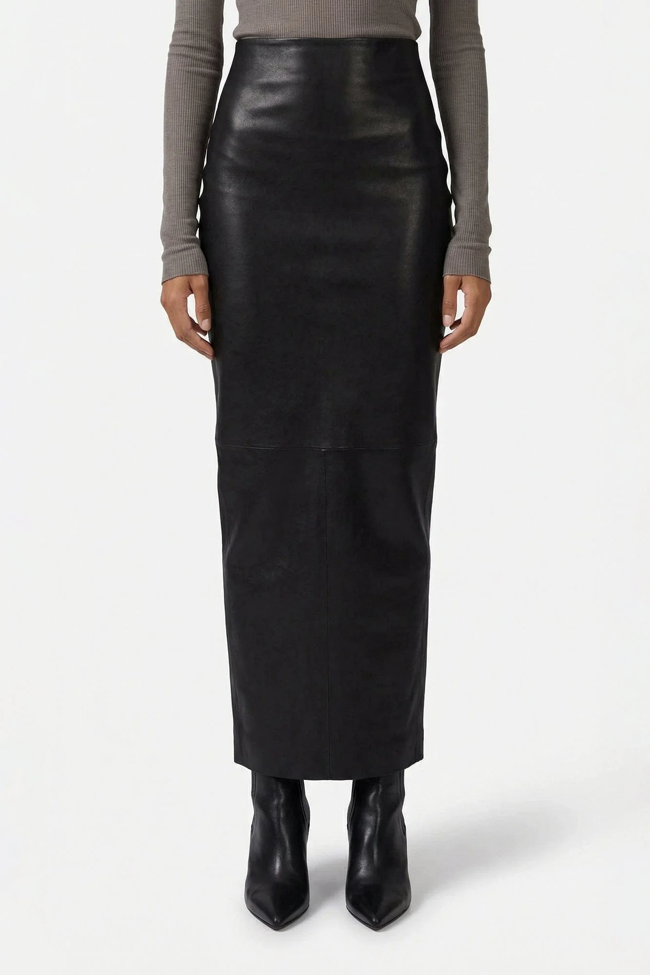 Rick Owens Dirt Pillar Skirt in Black SS26