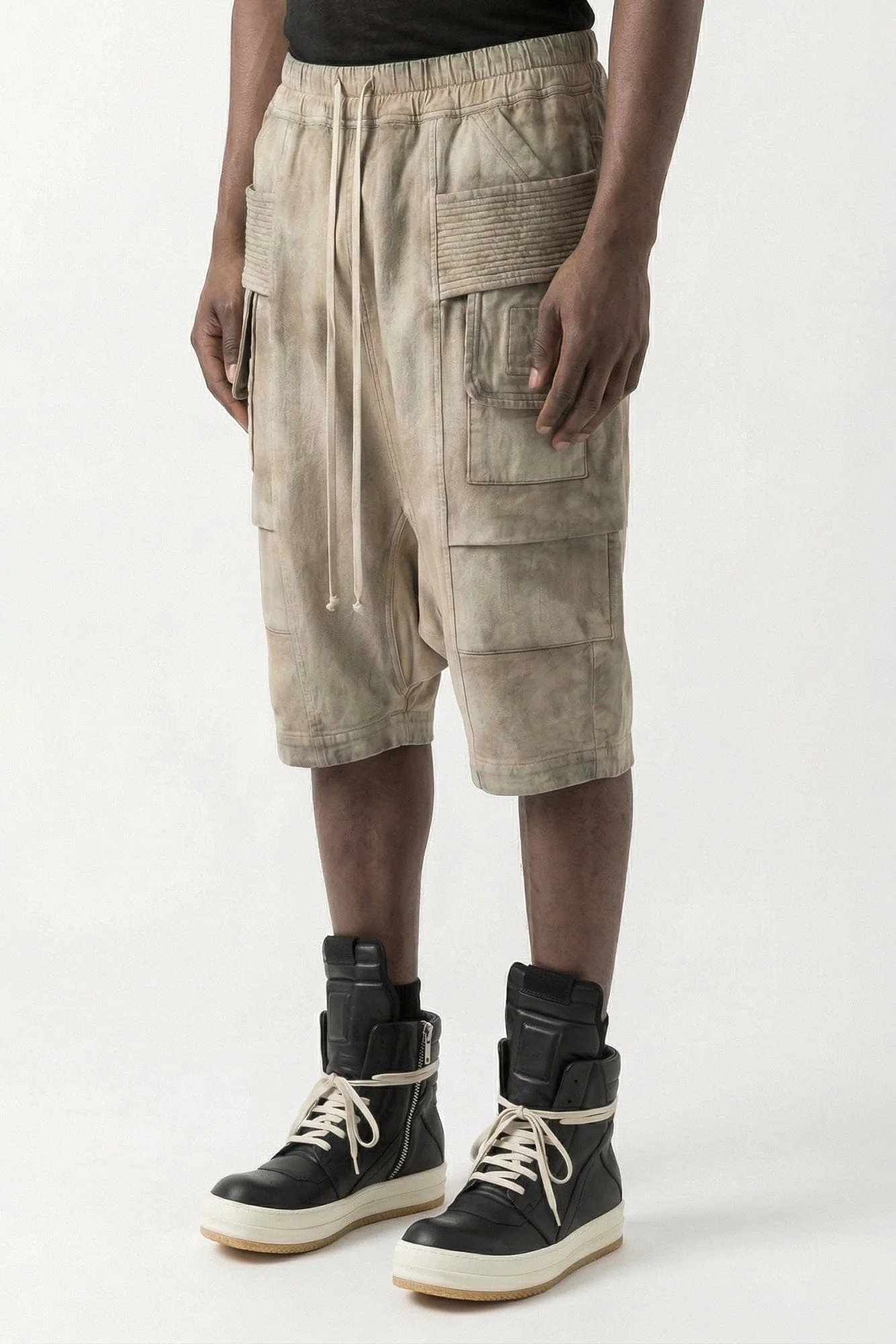 Rick Owens DRKSHDW Creatch Cargo Pods in Dust - Image 2